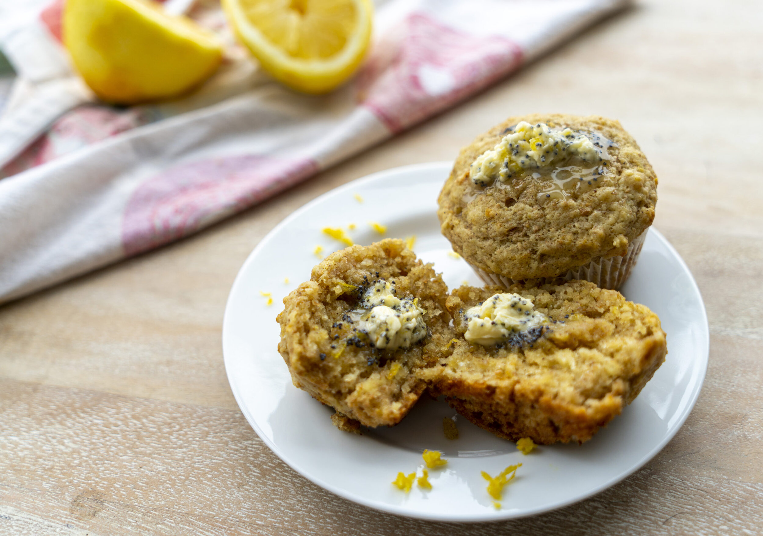 Vanilla chai lemon ricotta muffins