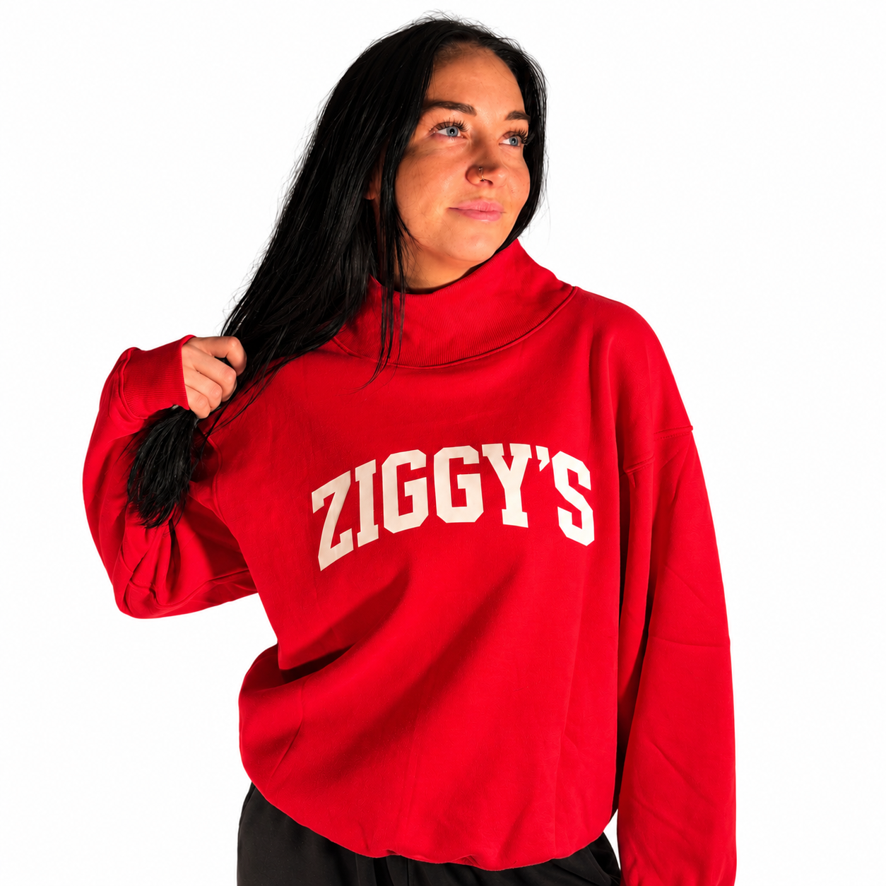 Red Ziggy’s Collegiate Sweatshirt Model.png