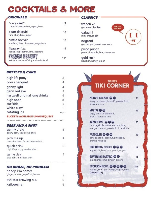 Dinner Menu