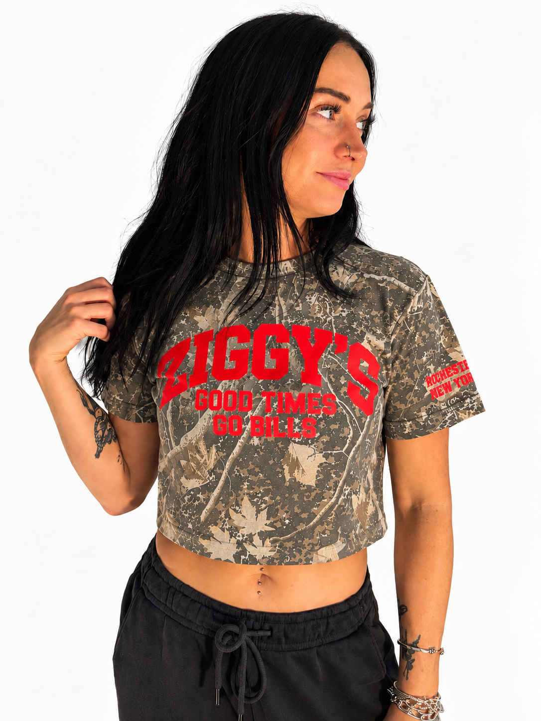 Camo cropped tee studio portrait.png