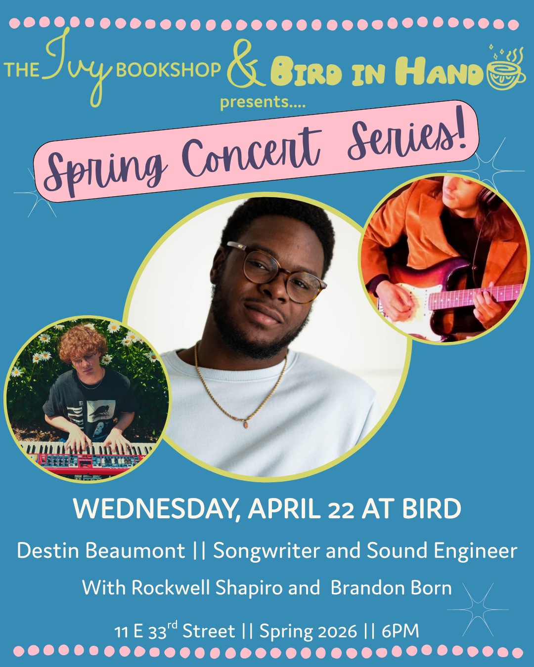 Bird in Hand Concert Series: Destin Beaumont