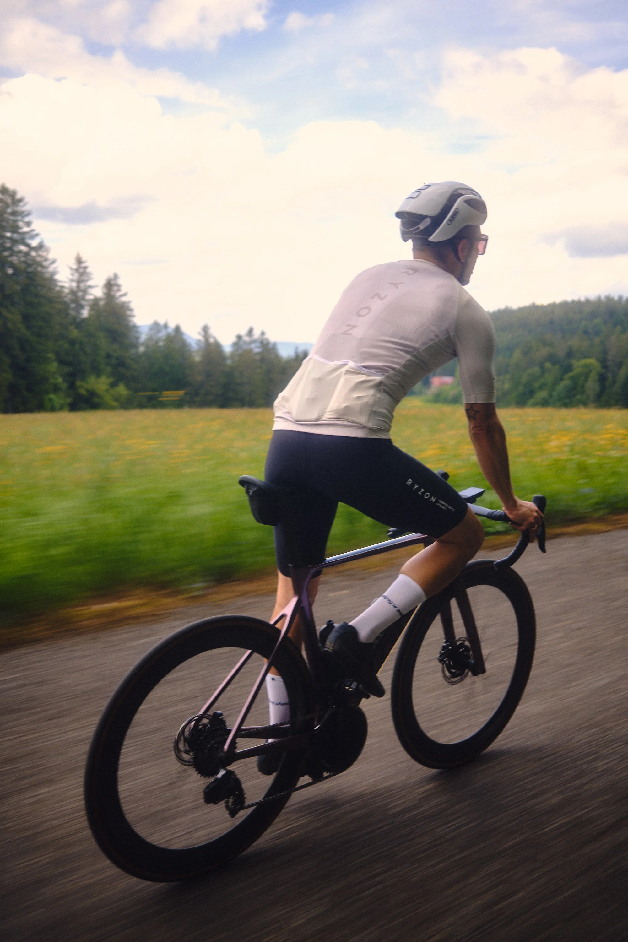 Yannick auf dem Rennrad