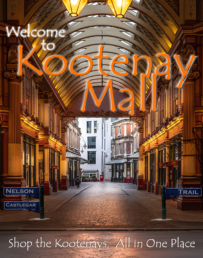 Welcome page of Kootenay Mall