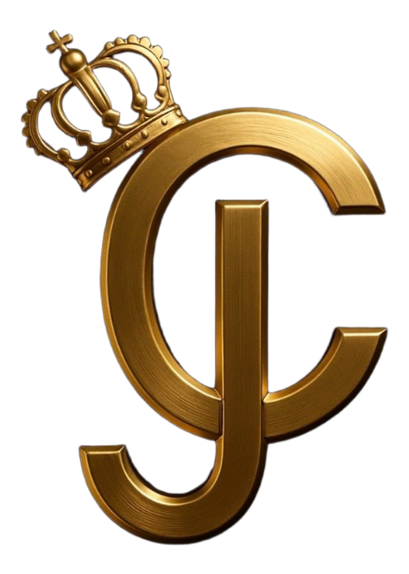 “Gold CJ Lion logo with a crown, set against a black background.”