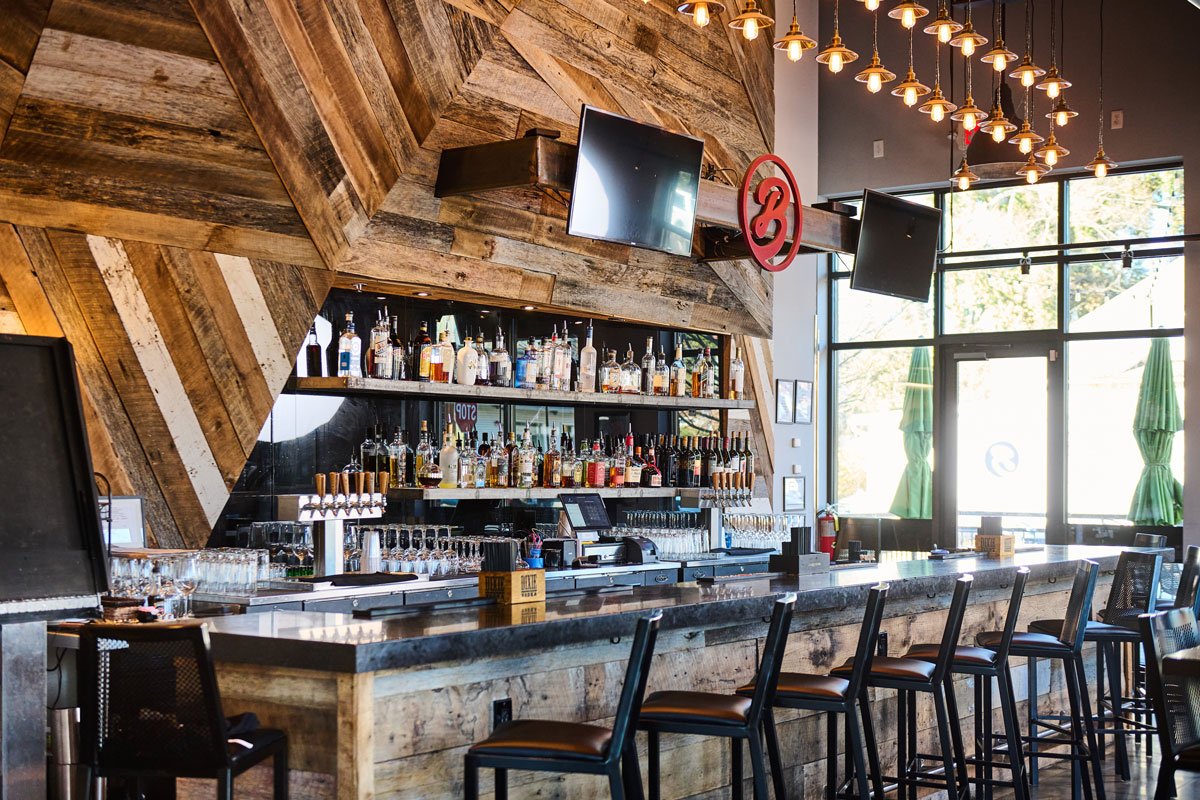 the bar