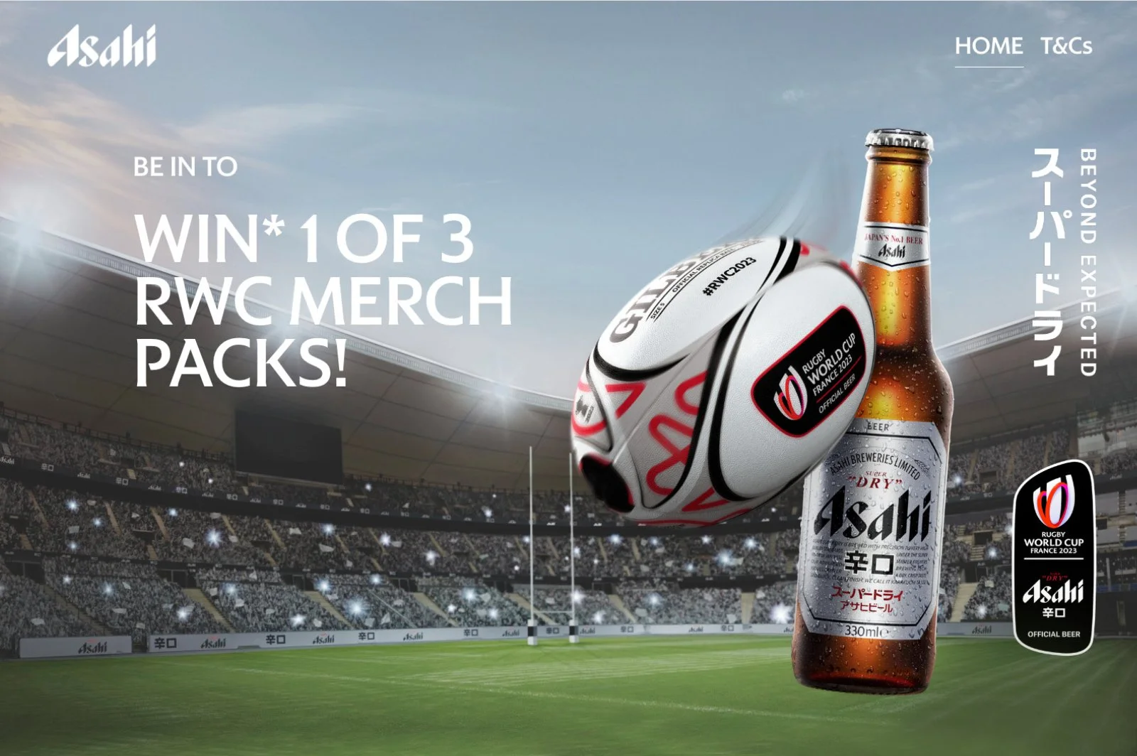 Asahi Rugby World Cup Promo Microsite