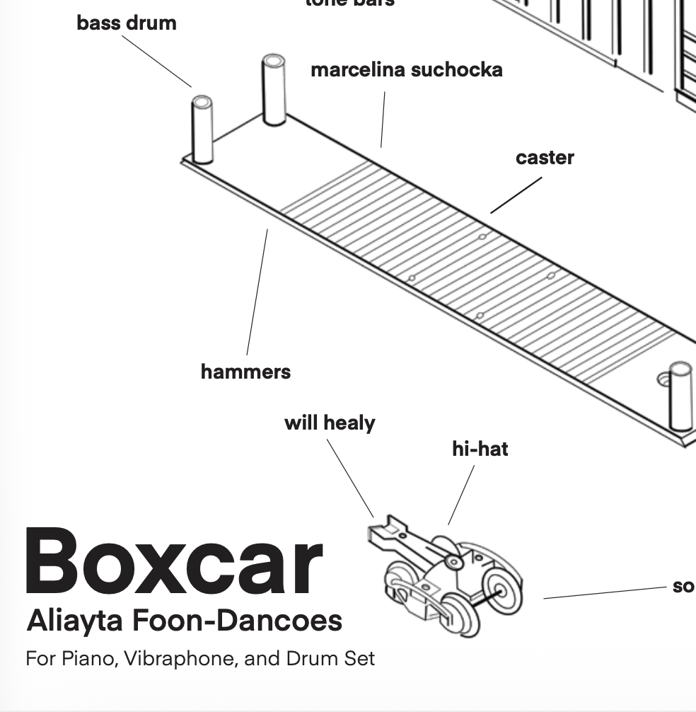 Boxcar - piano, vibraphone, drumset