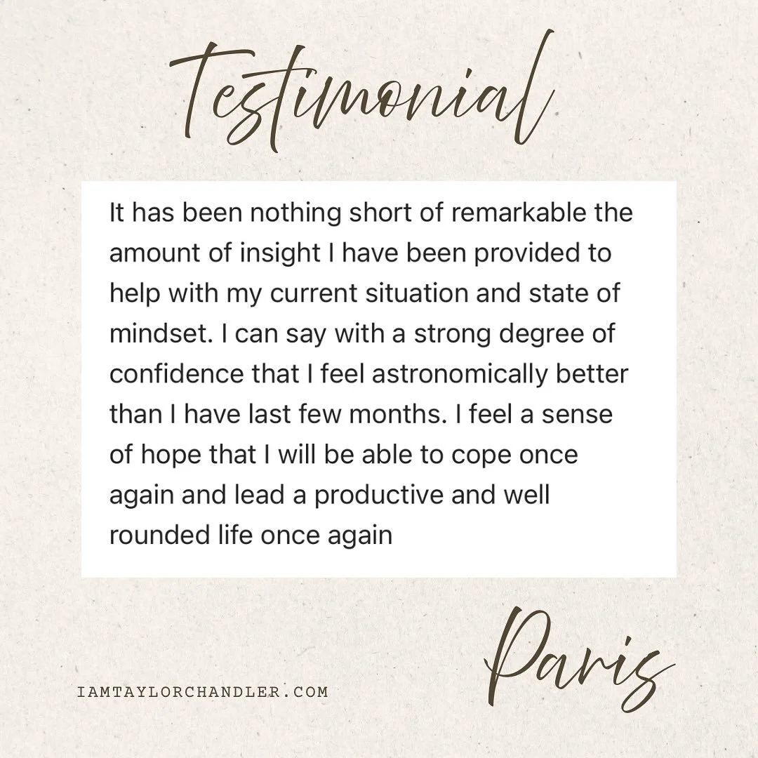 Nothing short of remarkable. Hi, I’m Taylor Chandler ππΎ I help people do 2 things: be the best person and have the best relationship.
After 5 years of private practice, I’ve gotten really clear on how to get people there - fast. I&rsqu