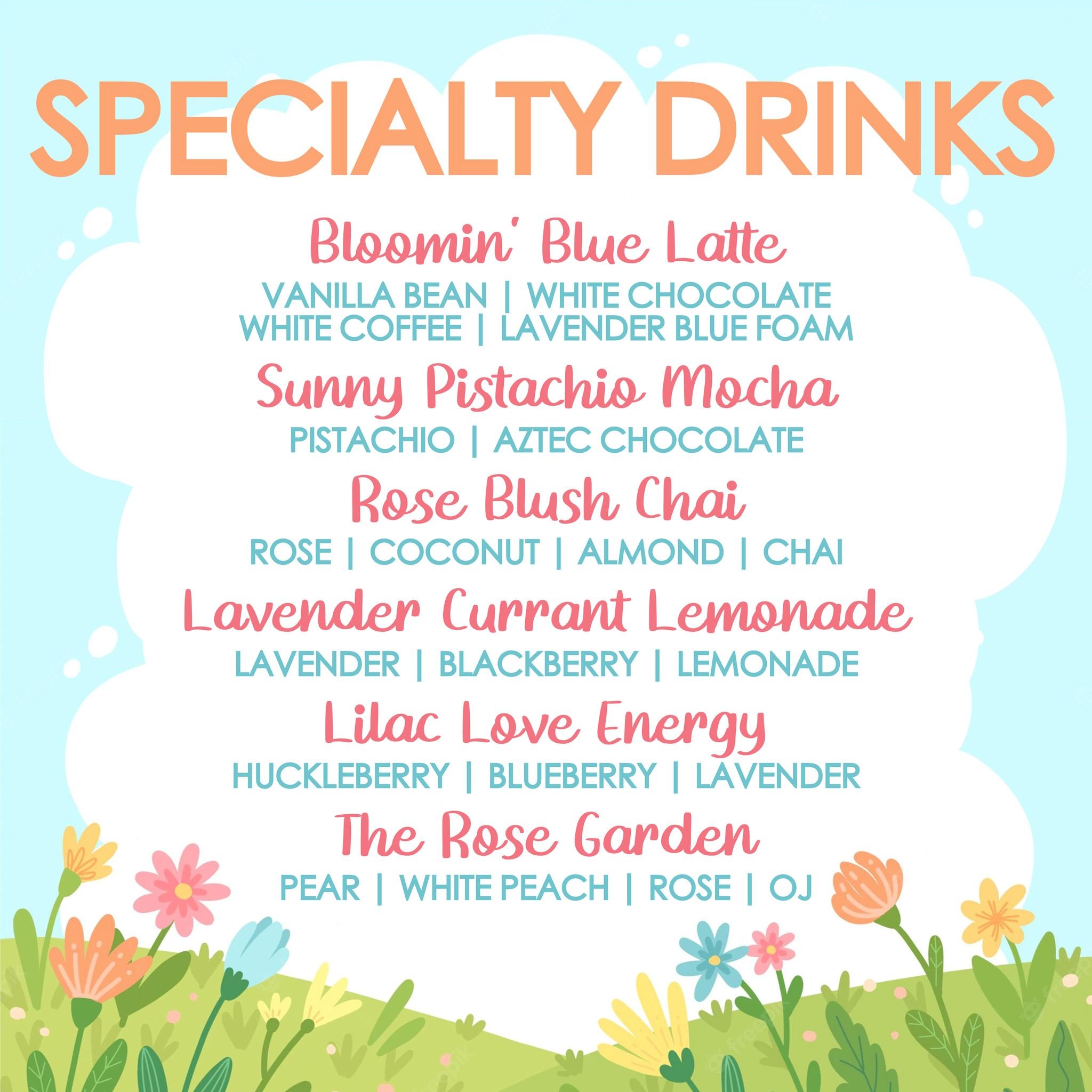 Spring specials~ Which ones have been your favorite? 
🌸🌱🌼🌿🌷