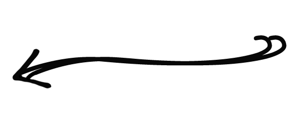 Illustration of a curved arrow pointing left and then right.