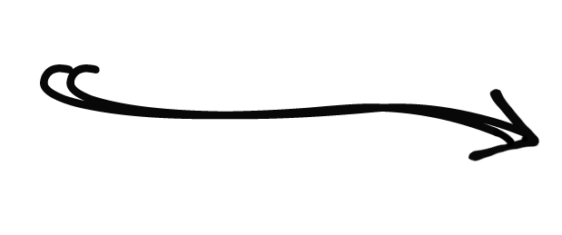 Black arrow pointing to the right with a wavy tail.
