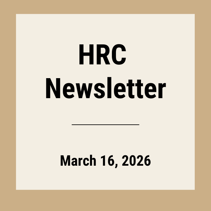 HRC Newsletter March 2026