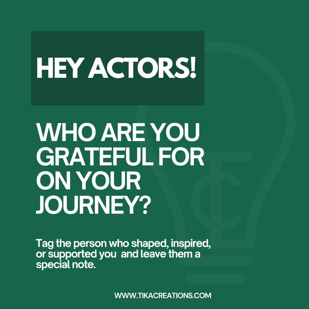 I know most of us are wrapping up Thanksgiving Day&hellip; but before the night ends, who are you grateful for on your journey?

Tag the person who shaped, inspired, or supported you and leave them a special note. 🫶🏾💚

VISIT | TikaCreations.com
EM