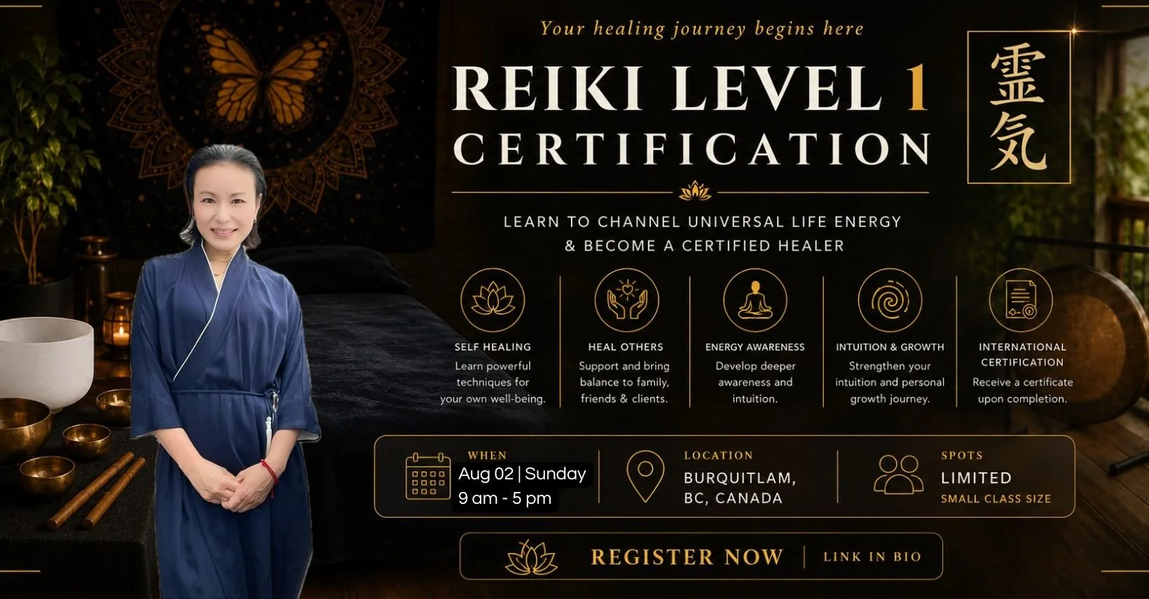 Reiki Level 1 Certification Class – Learn Energy Healing for Self & Others