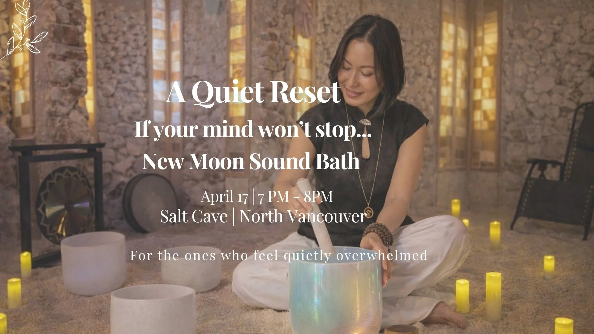A Quiet Reset : New Moon Sound Bath at Salt Cave