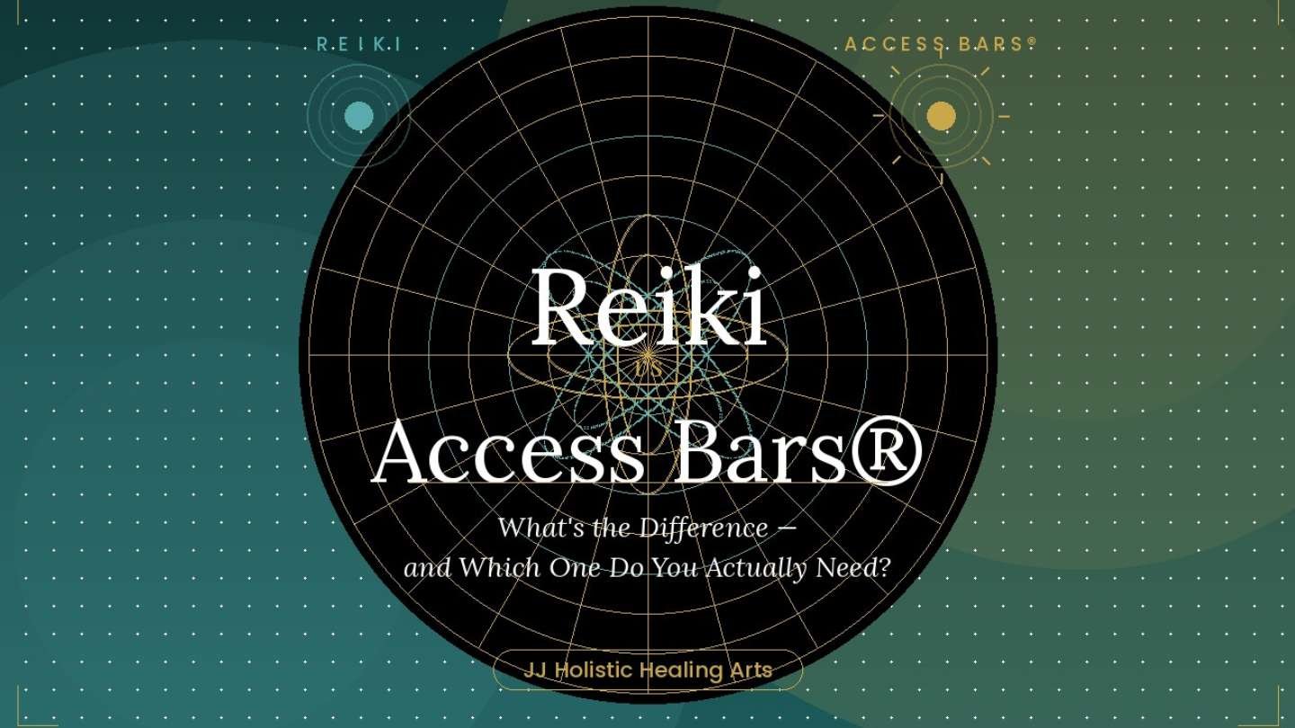 Reiki vs Access Bar energy comparison showing difference between two energy healing methods