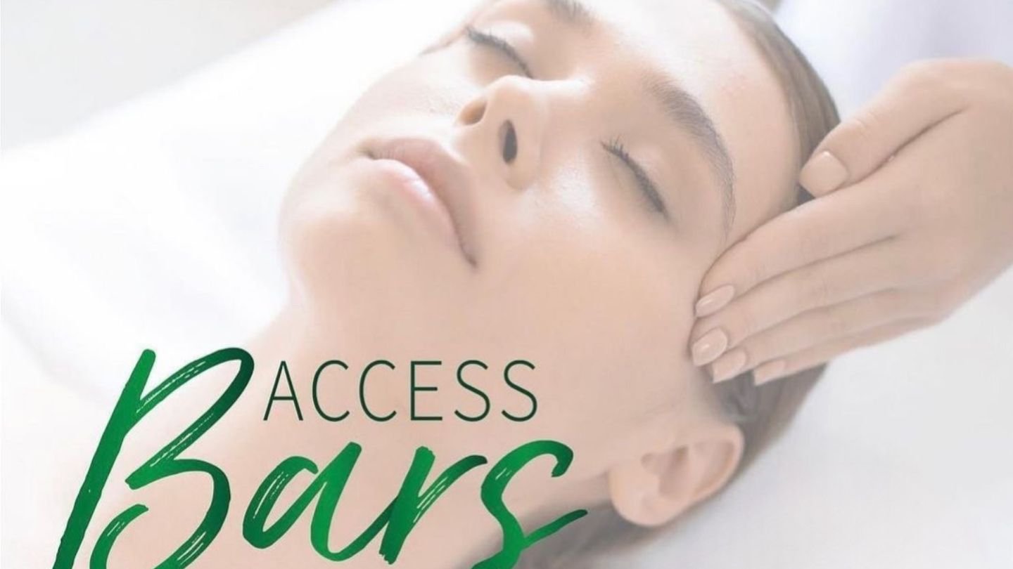 Access Bar session with gentle touch on head points to release mental stress and promote deep relaxation