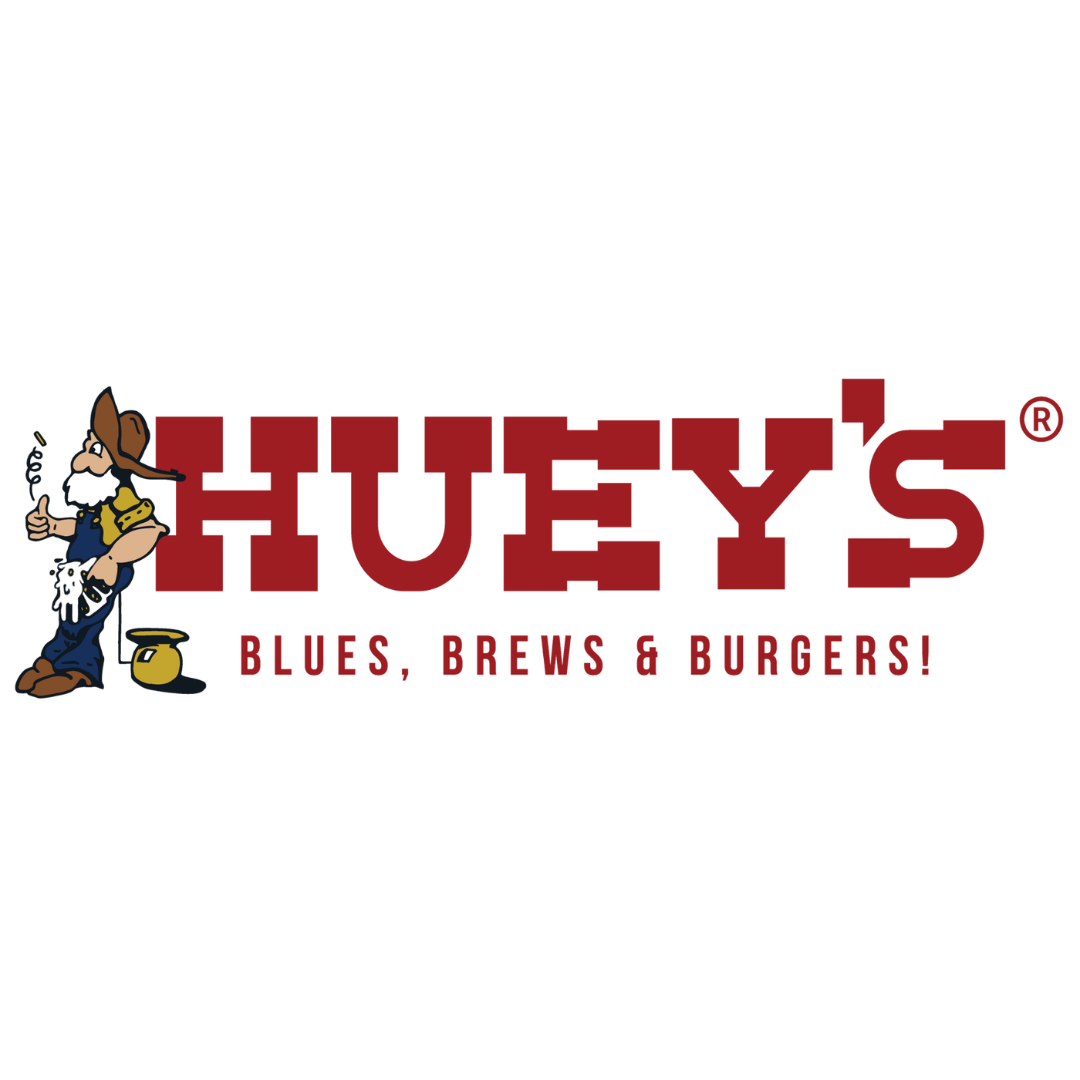 Logo for Huey's Blues, Brews & Burgers 