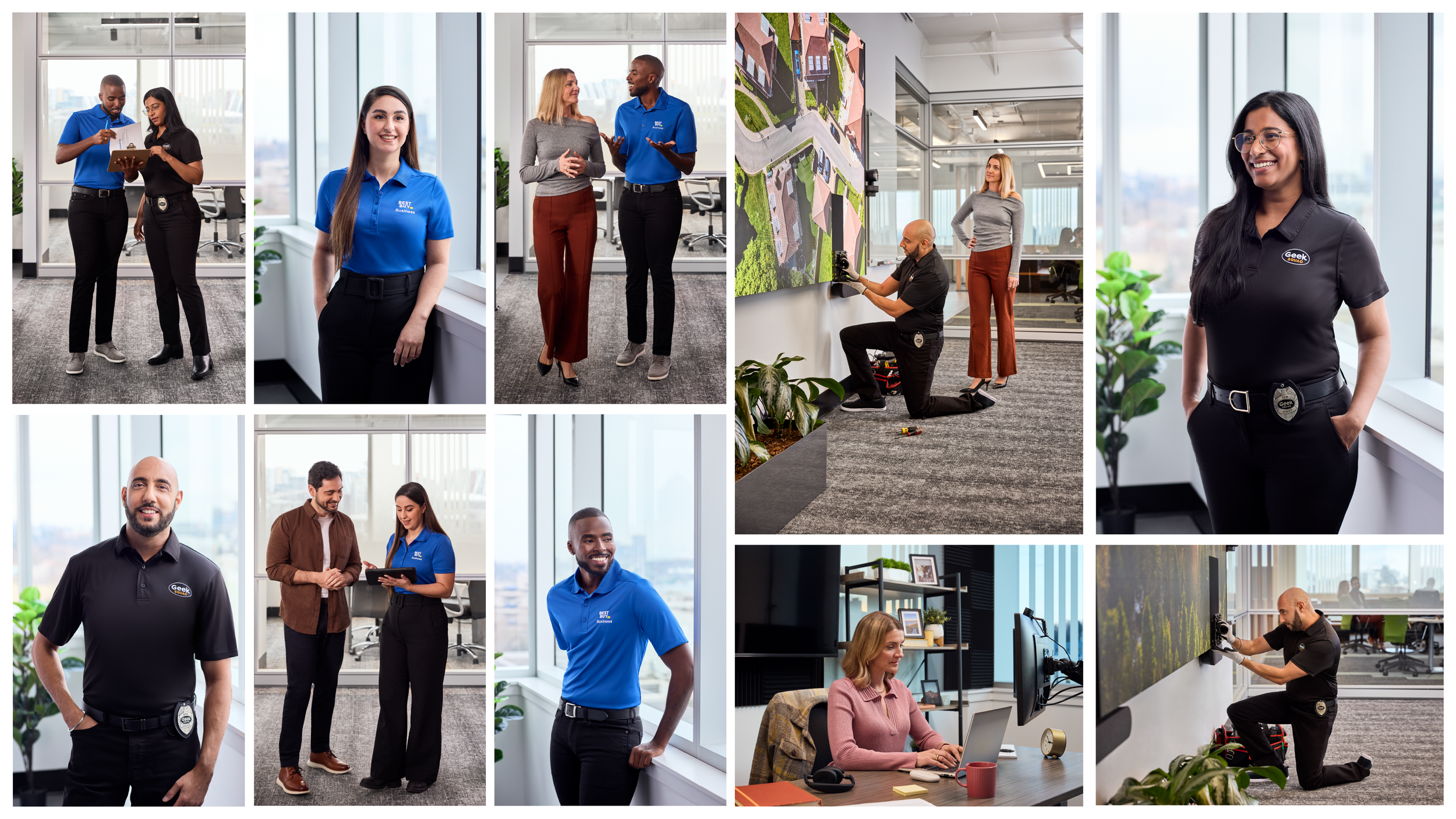 Best Buy Business refresh. I art directed this shoot and worked closely with the photographer to retouch the shots.