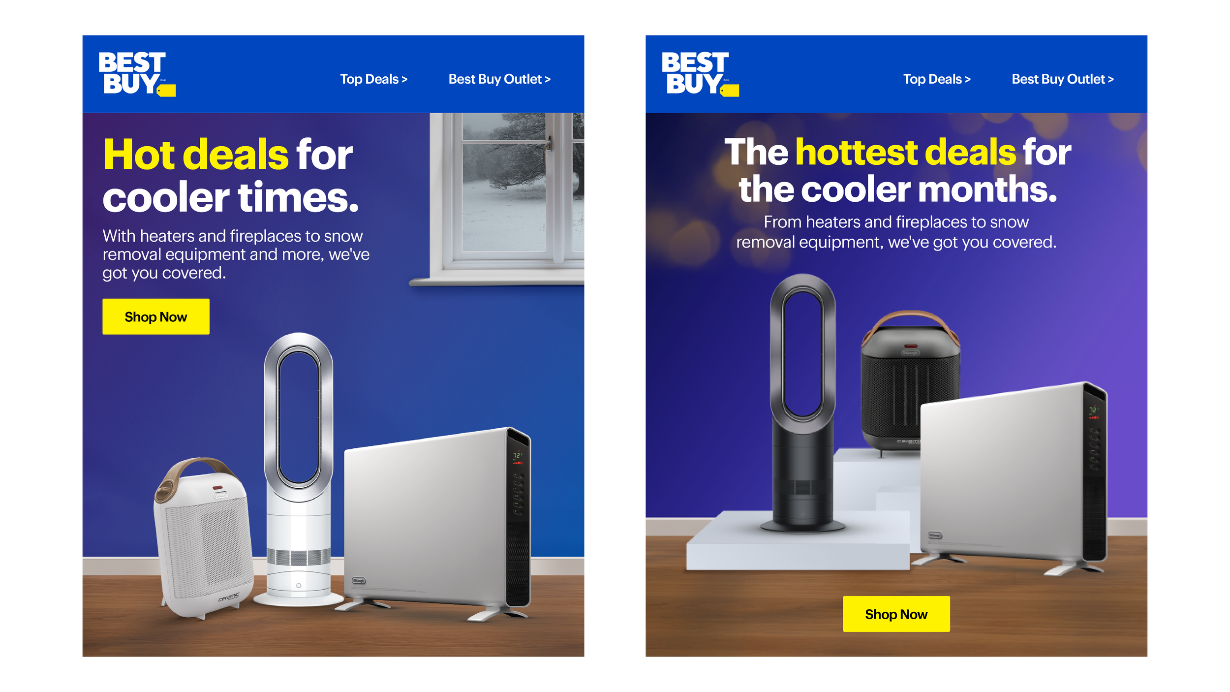 Seasonal Weather Email Campaign.
