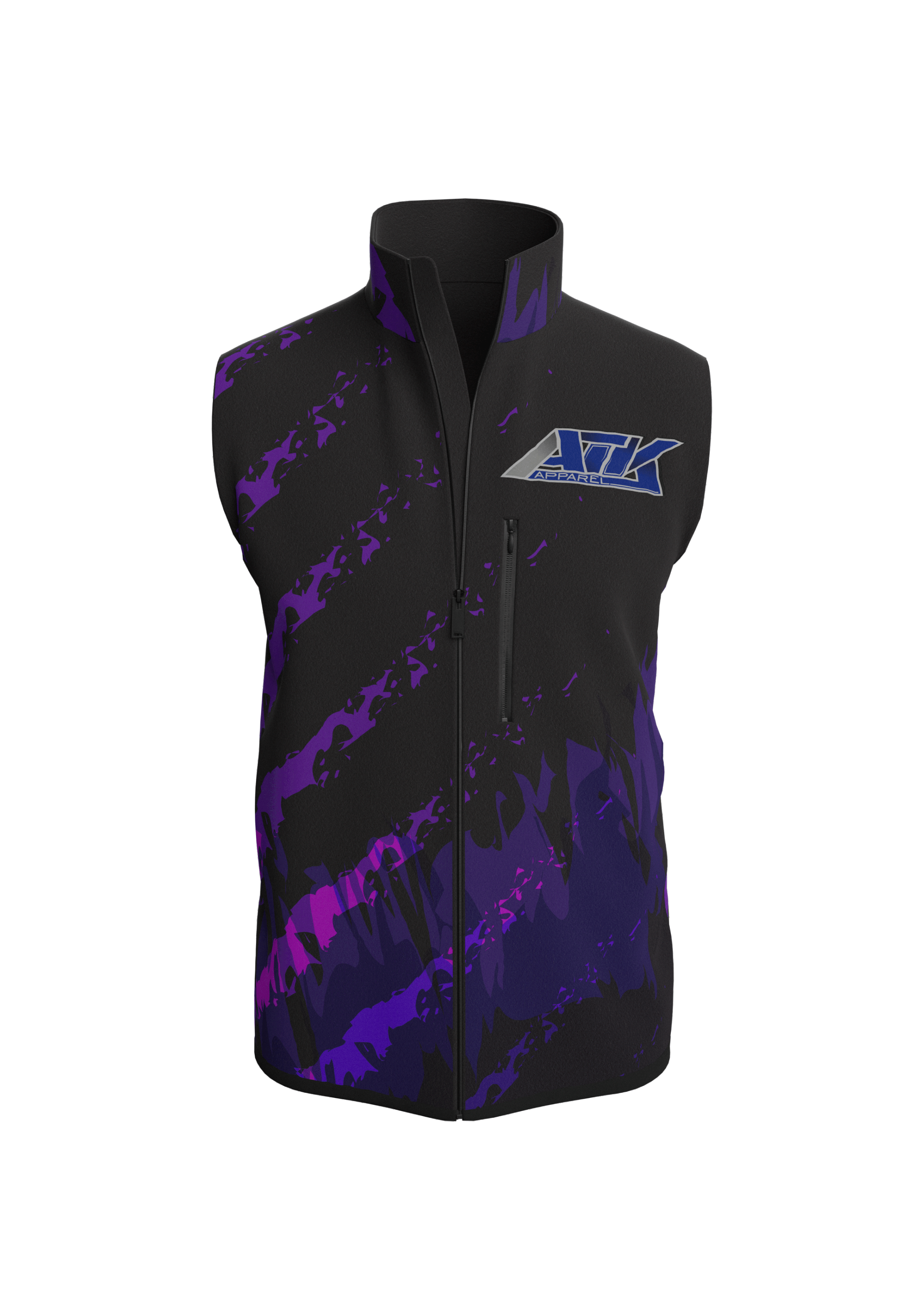Fleece-Vest---Attack-Apparel---Purple-and-Blue-design-Front-View.gif