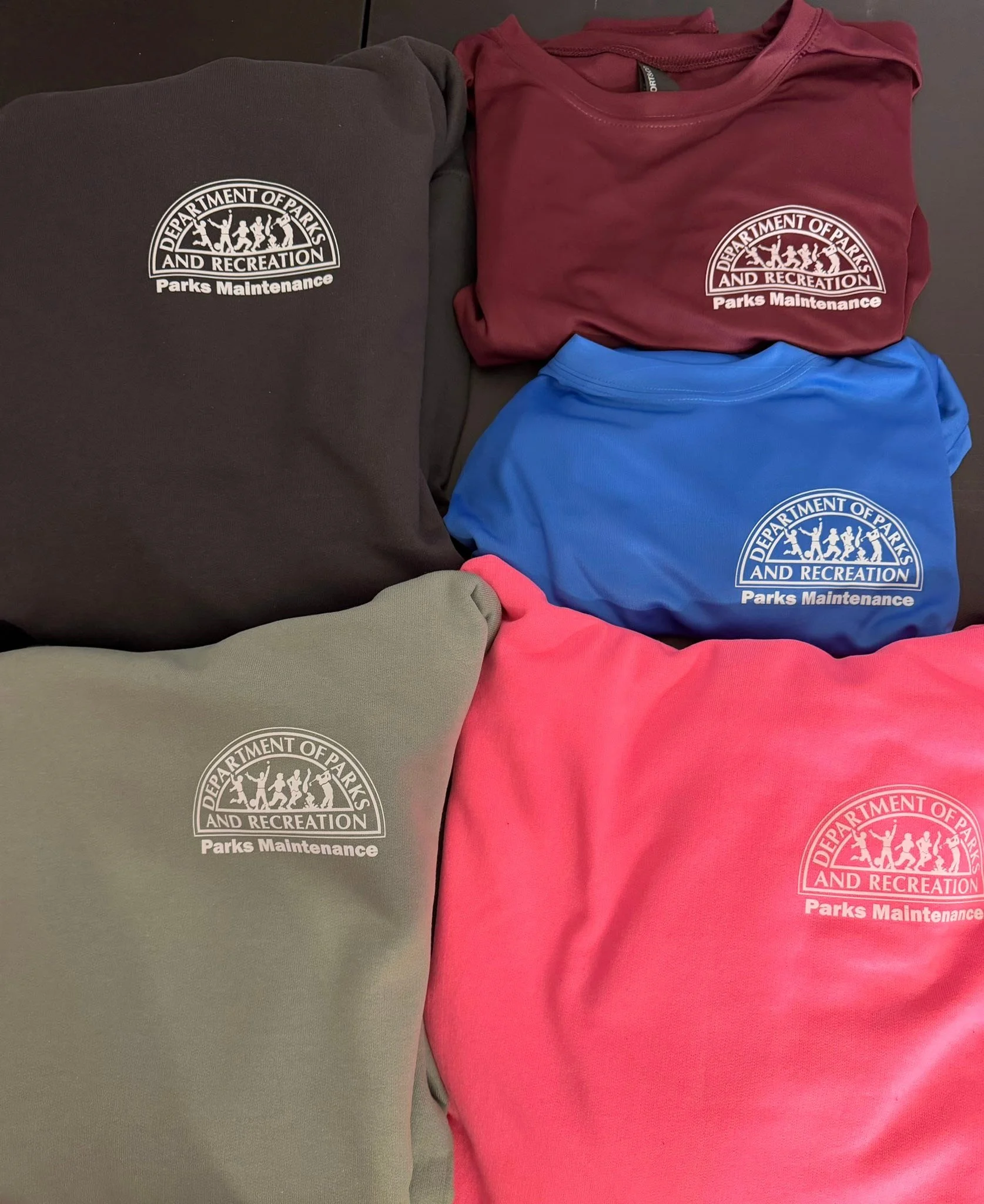 Knocked some shirts and hoodies out for the Evansville Department of Parks &amp; Recreation this week! 

If you or your business is in need of some company apparel, give us a call!