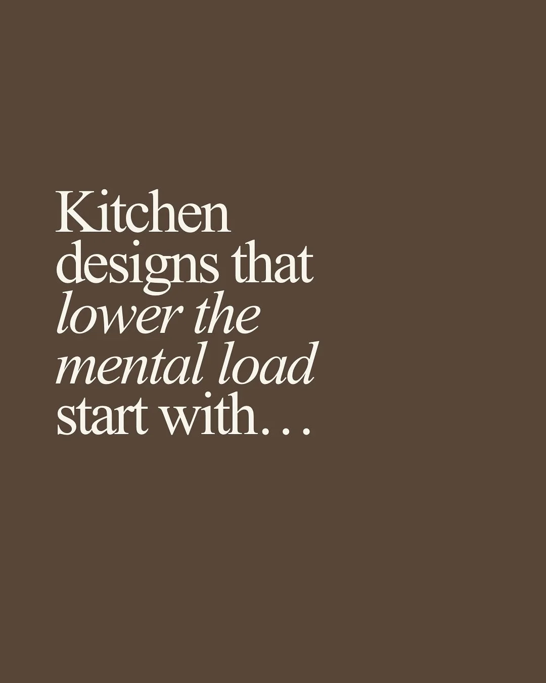 The best kitchen designs reduce the mental load by putting everything where you use it. 

That&rsquo;s what makes dinner and clean-up feel easier 😌