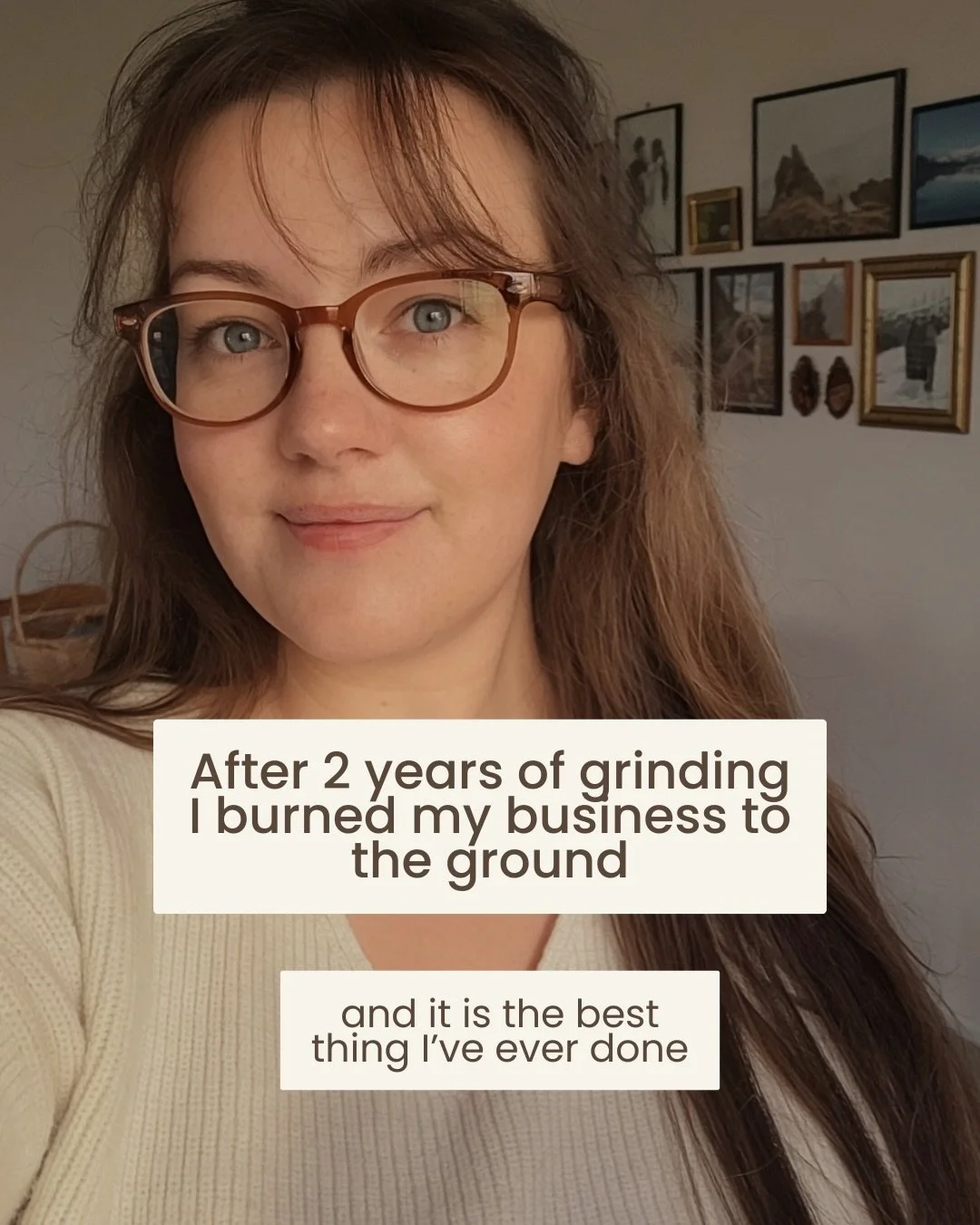 Somewhere along the way, I built a business around how I thought I should show up. perfect projects, perfect photos, perfect everything.

But life isn&rsquo;t perfect.

The work I do now is the work that matters, to me at least, and I&rsquo;ve never 