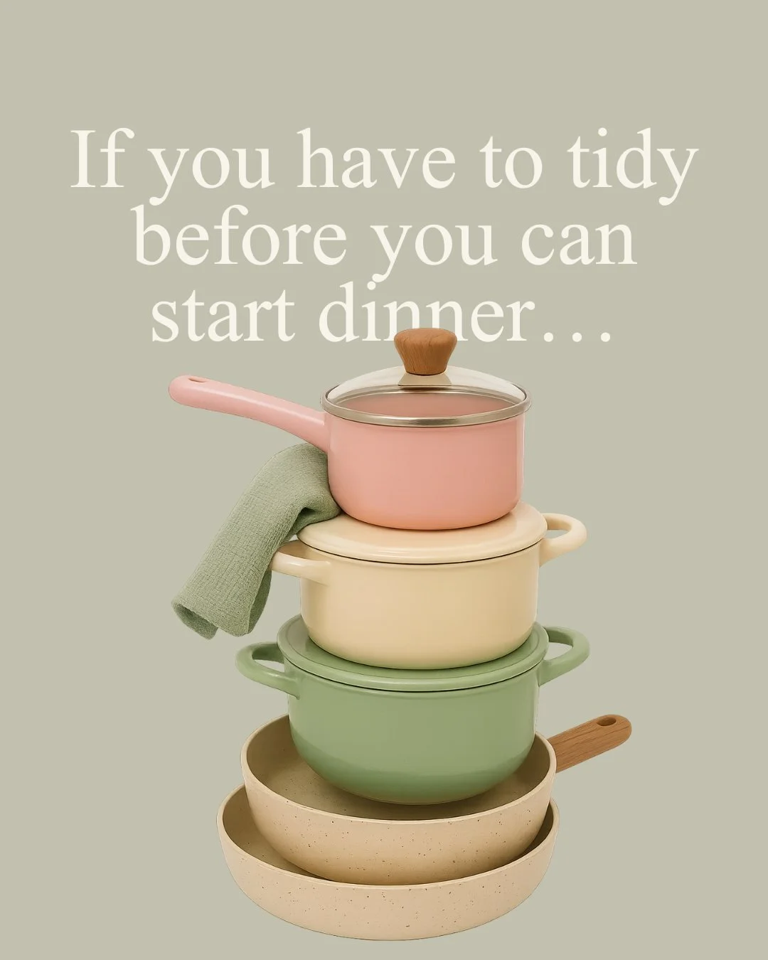 If you have to tidy before you can start dinner, that&rsquo;s not part of cooking.

When prep space overlaps with dirty dishes and appliances block each other, dinner takes longer to even begin because the layout asks too much of one space (AKA nothi
