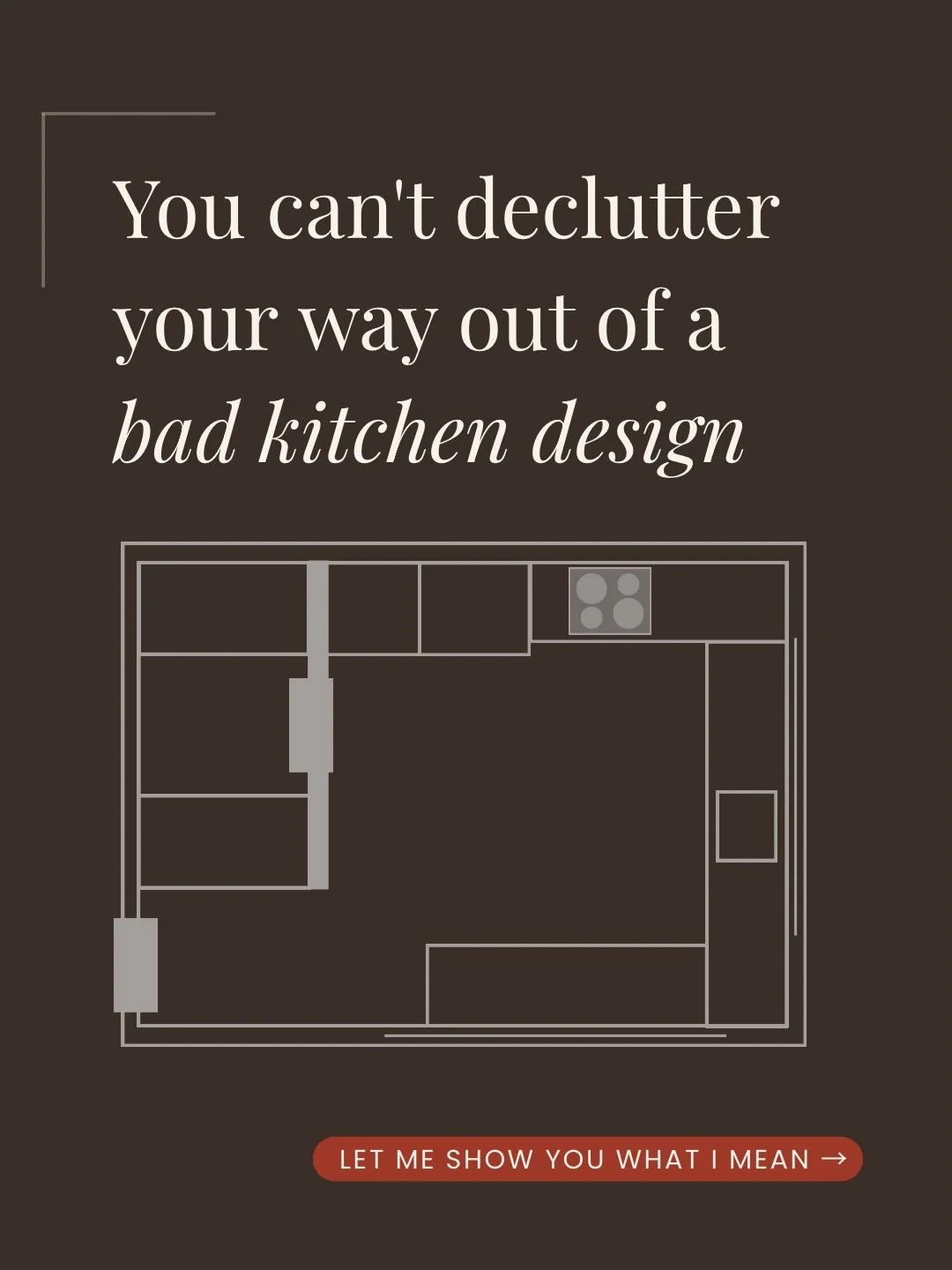 Baskets. Labels. Another Sunday reset.

And somehow it still looks like chaos by Tuesday (and that&rsquo;s if you&rsquo;re lucky).

Here&rsquo;s the thing no one in the organisation space will tell you: you cannot organise your way out of a bad desig