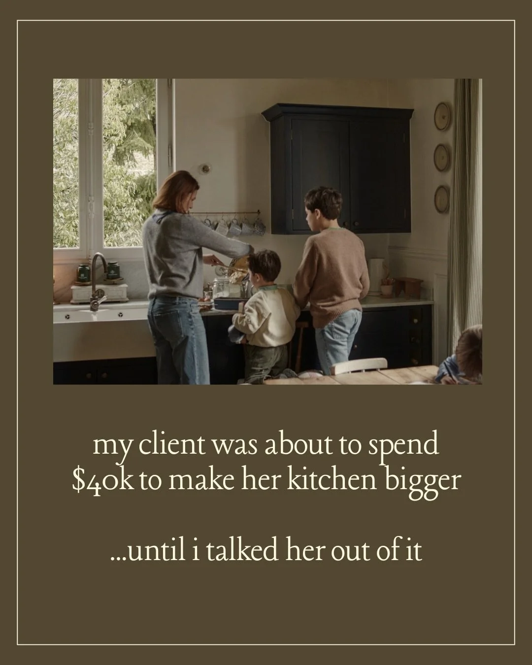 One of the biggest reasons kitchen renovations feel overwhelming is that most people are trying to solve the problem too late.

They are already thinking about finishes, storage, and quotes before they have real clarity on the layout, the function, a