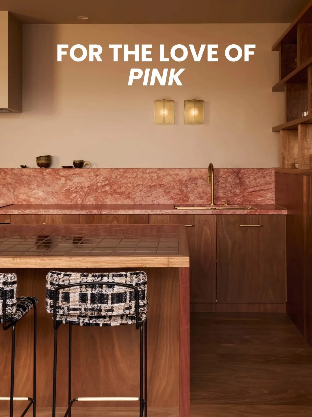Who says pink can&rsquo;t be natural and grounding?

All these examples are natural stone, quartzite, granite, and marble, emphasising that pink is not always only girly, sweet, or for kids bedrooms.

It can be soft and sophisticated, earthy and grou