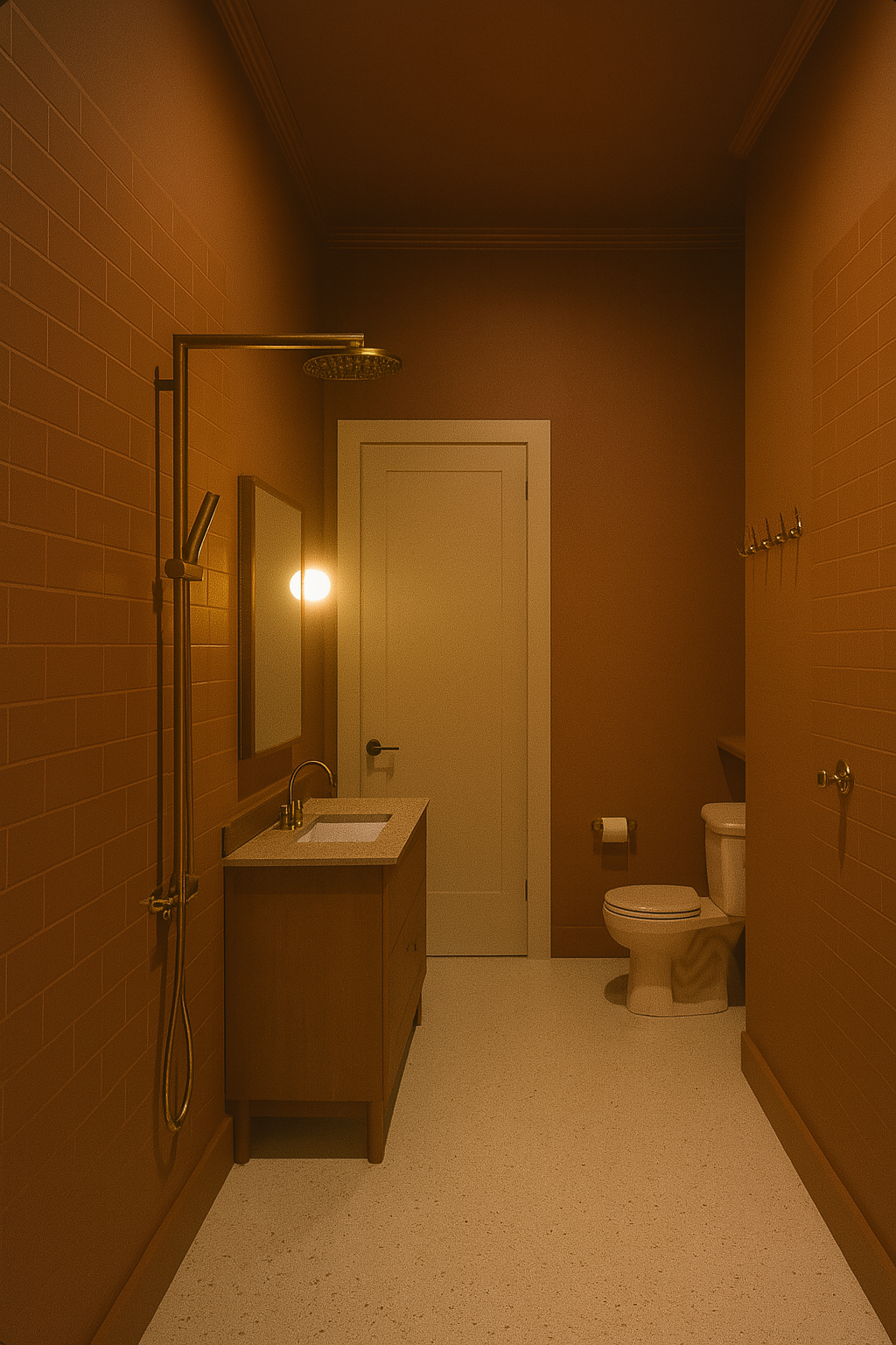 Bathroom Design, Moody Mid Century — Napier
