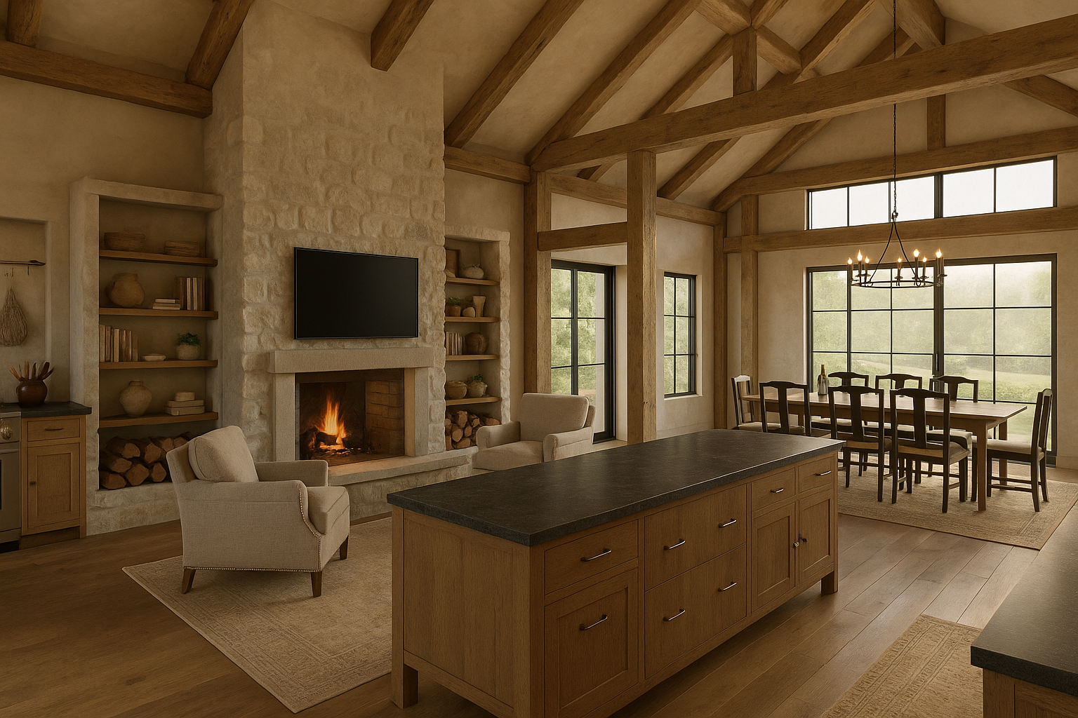Full Home Joinery and Interior Design, Traditional Barn Home — Sherenden