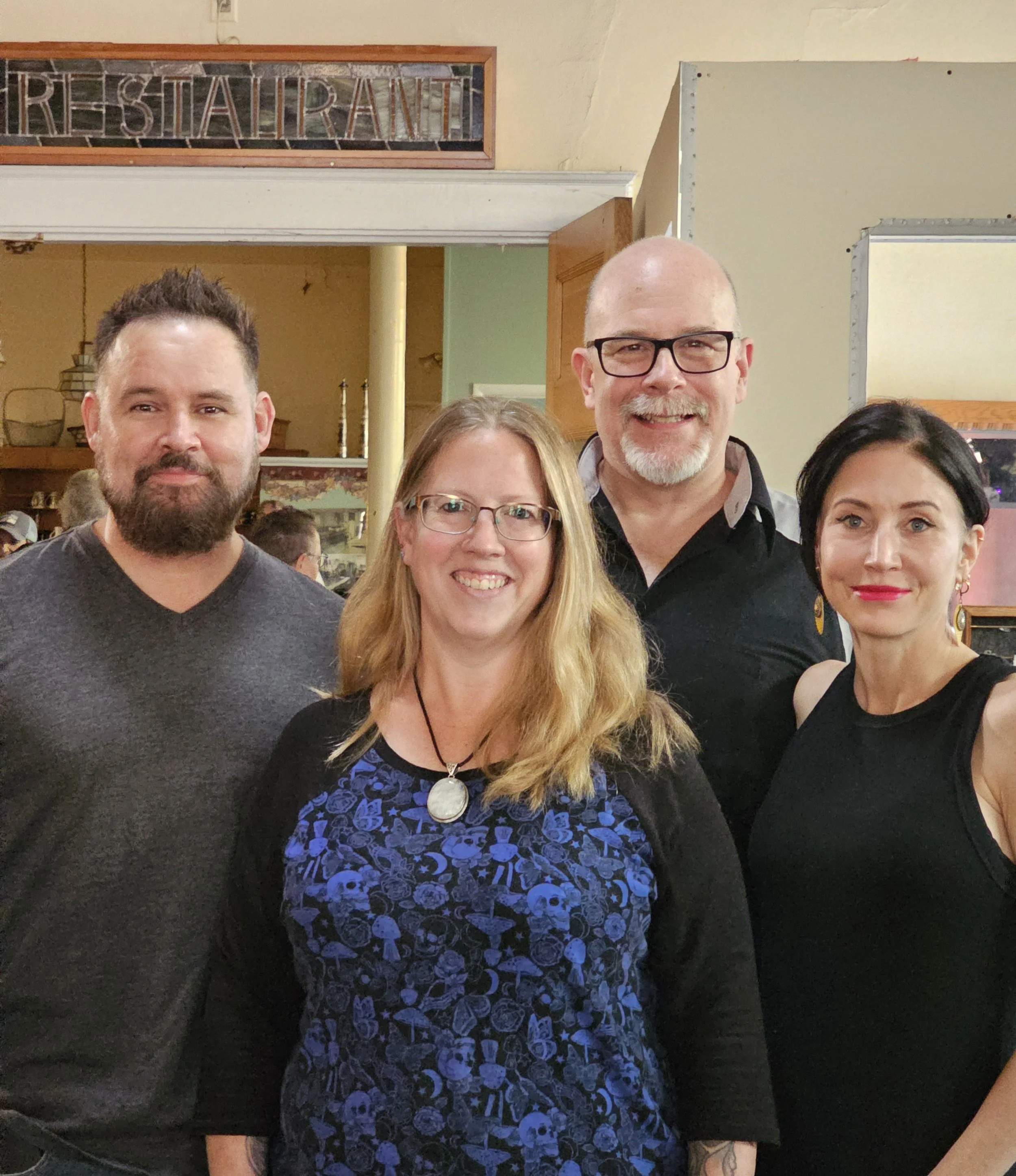 Shane, Dave, Cindy, and myself investigating