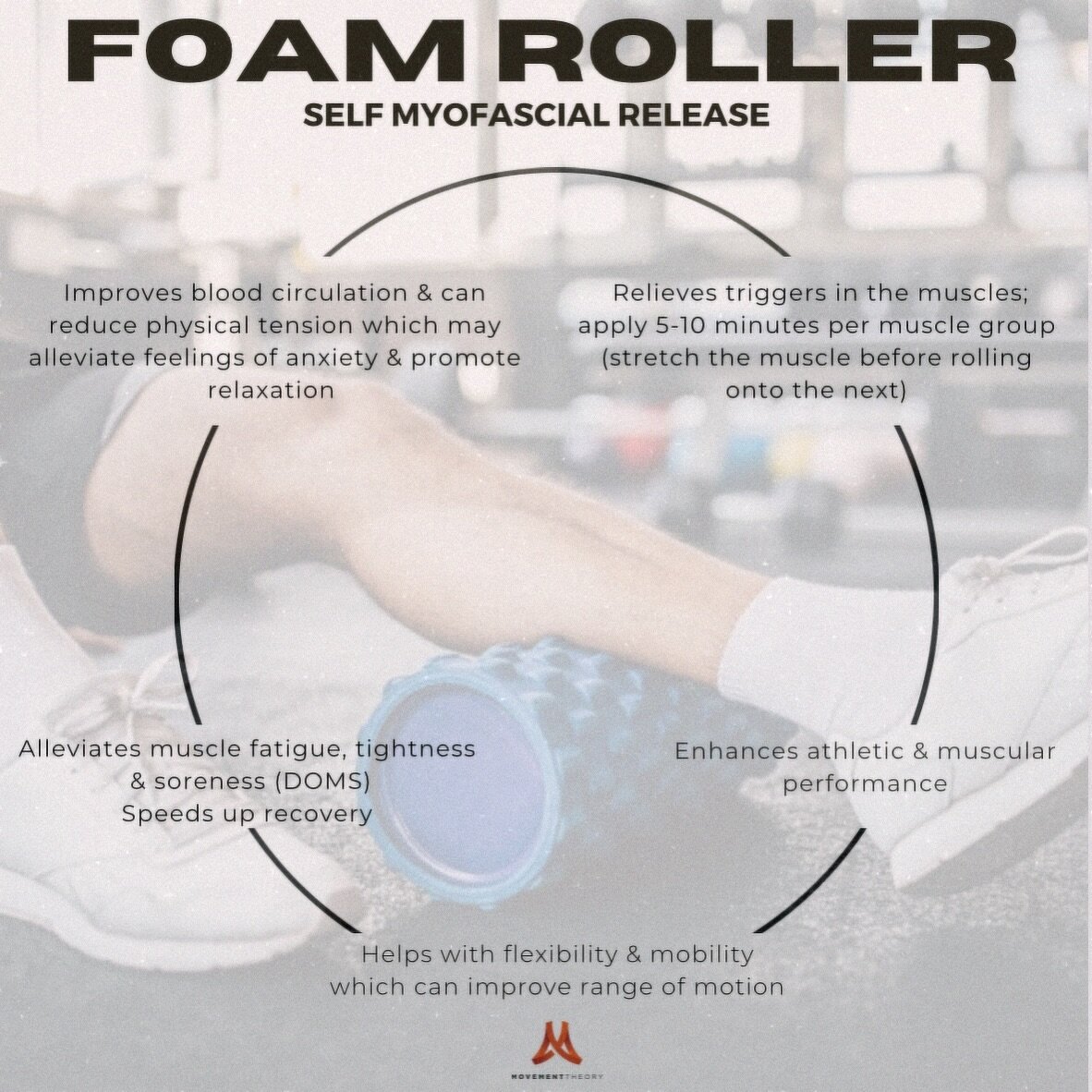 🌟 Consider adding Foam Rollers to your daily self care recovery routine! 🌟

Here at Movement Theory we have a love/hate relationship with the foam roller BUT it is handy to use for a quick self-release whether you&rsquo;re at home, work or at train
