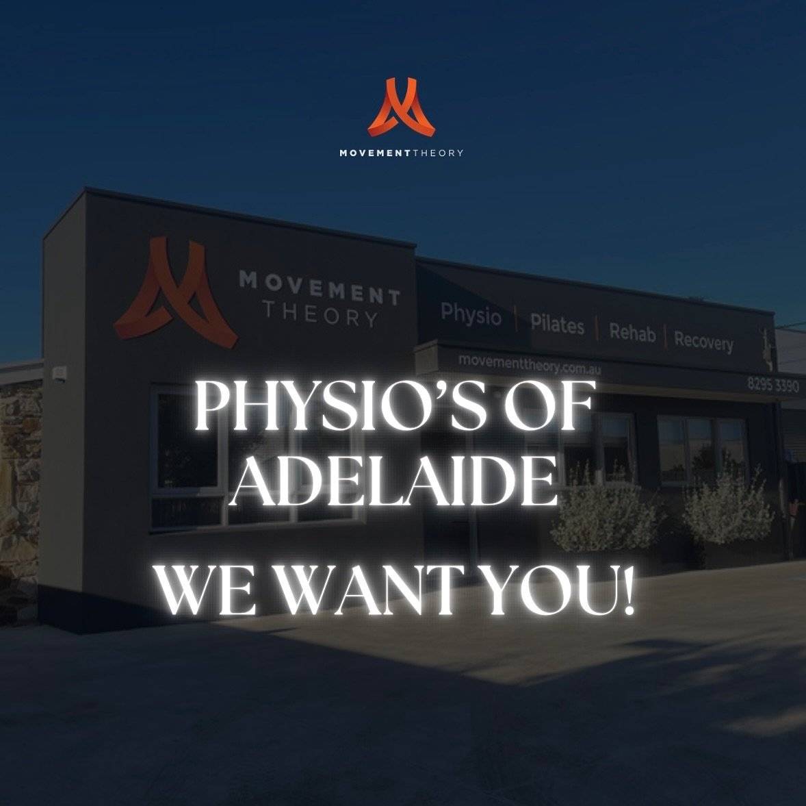 🌟 Movement Theory is on the hunt for a highly motivated physiotherapist with a passion for health &amp; wellbeing to join our amazing team! 🌟

At Movement Theory, we strive to create a culture where our staff thrive, feel comfortable, and most impo