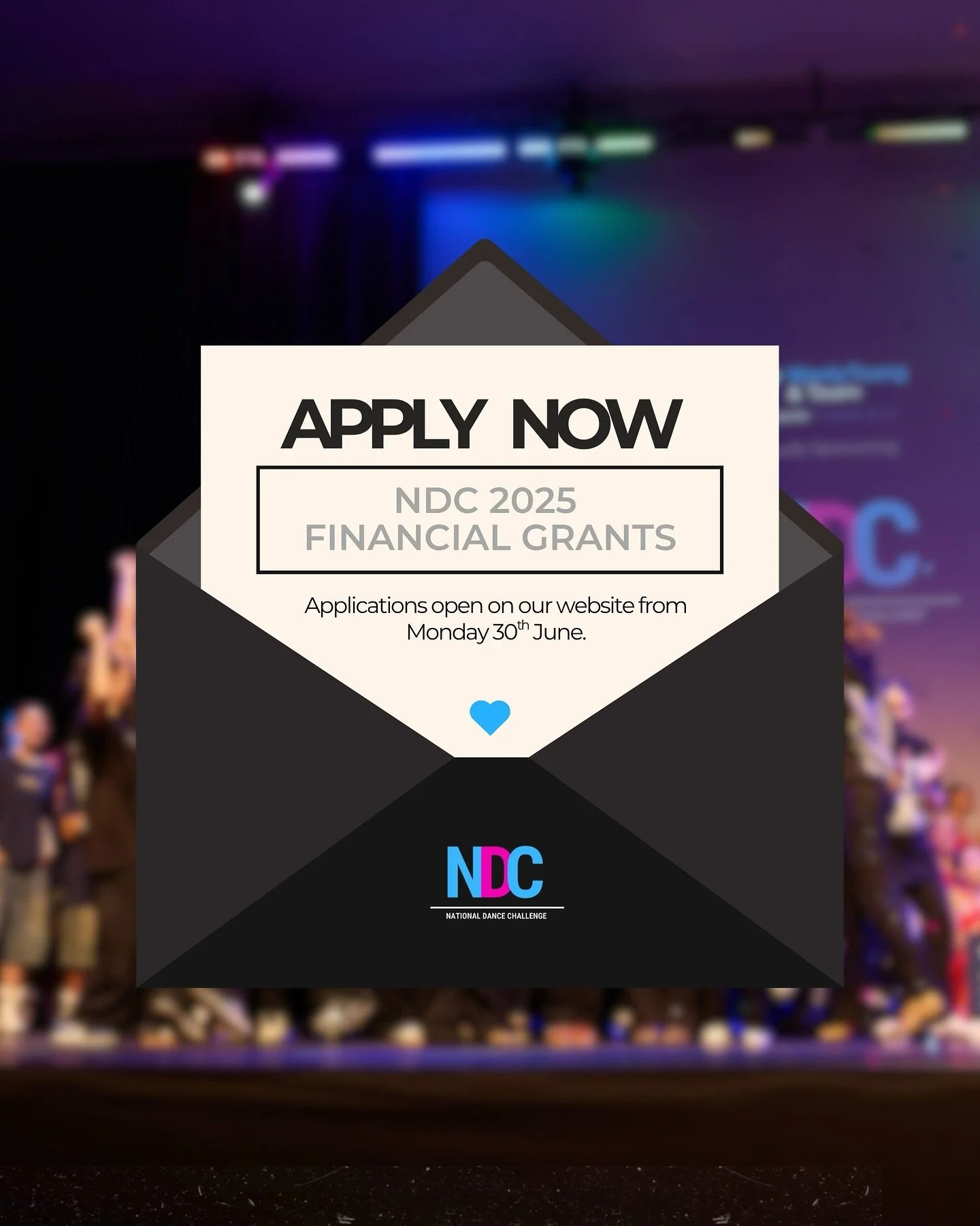 THIS IS WHY WE DO WHAT WE DO 💙🩷 Here at NDC we&rsquo;re a non for profit charity, and we want to give back to our dance community! If you or someone you know is worthy of a financial grant to further their betterment or love of dance, applications 