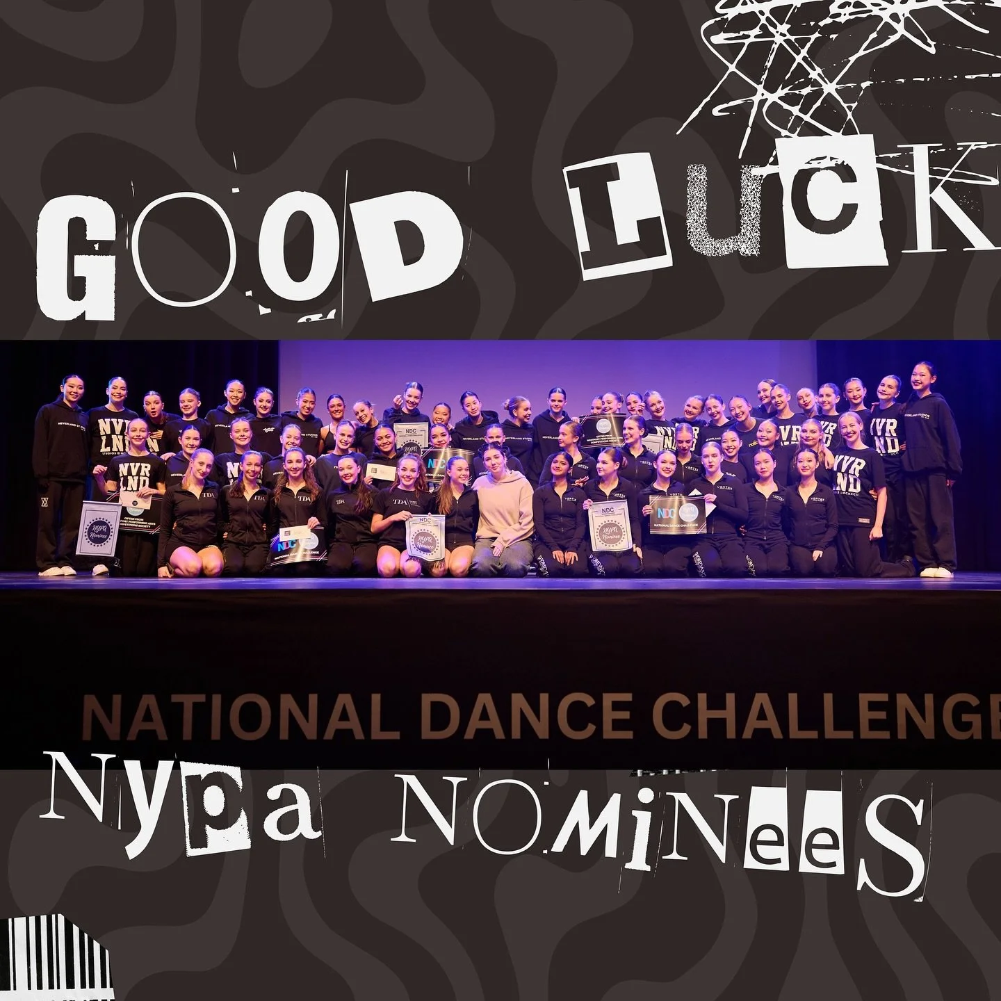 A huuuuge big good luck to our incredible nominees representing NDC at @national_young_performer 🎉  we are so excited for you to kill it onstage! 

🌸 Neverland Studios - Field of Poppies @neverland_studios 
🍽️ Mahurangi College - Breakin Dishes @m