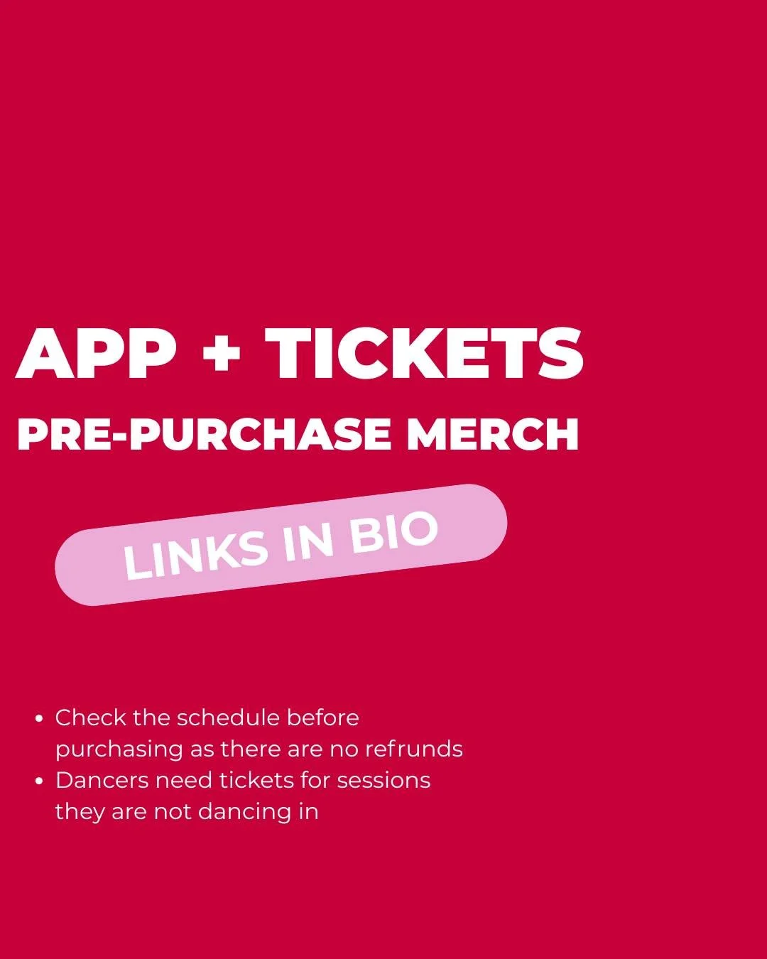 APP, TICKETS &amp; MERCH OUT NOW!

📲 Download our app for tickets, merch, schedules &amp; more &ndash; everything you need in one place!

🎫Tickets also available through iTICKET 

 👉LINKS IN BIO for App &amp; iTICKET

1️⃣Check your session times. 