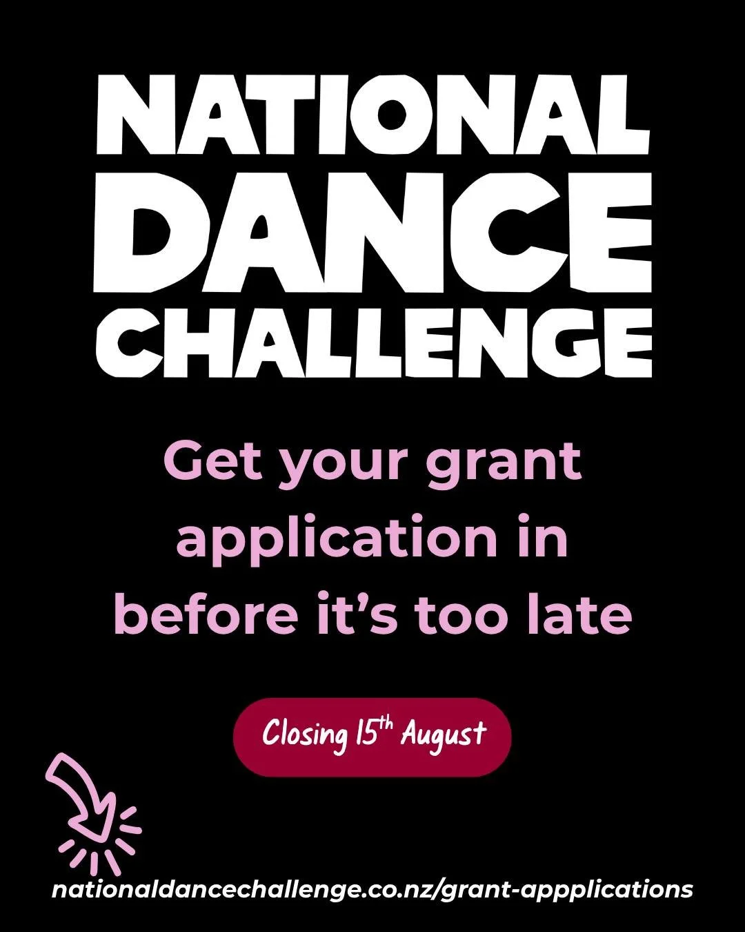 ⏰ LAST CHANCE TO APPLY! 💙🩷

Our NDC Financial Grant Applications close 5pm Saturday 15th August, so if you've been thinking about applying, now's the time! ✨

Whether you're an individual dancer, a studio, or a school team, our grants are here to h