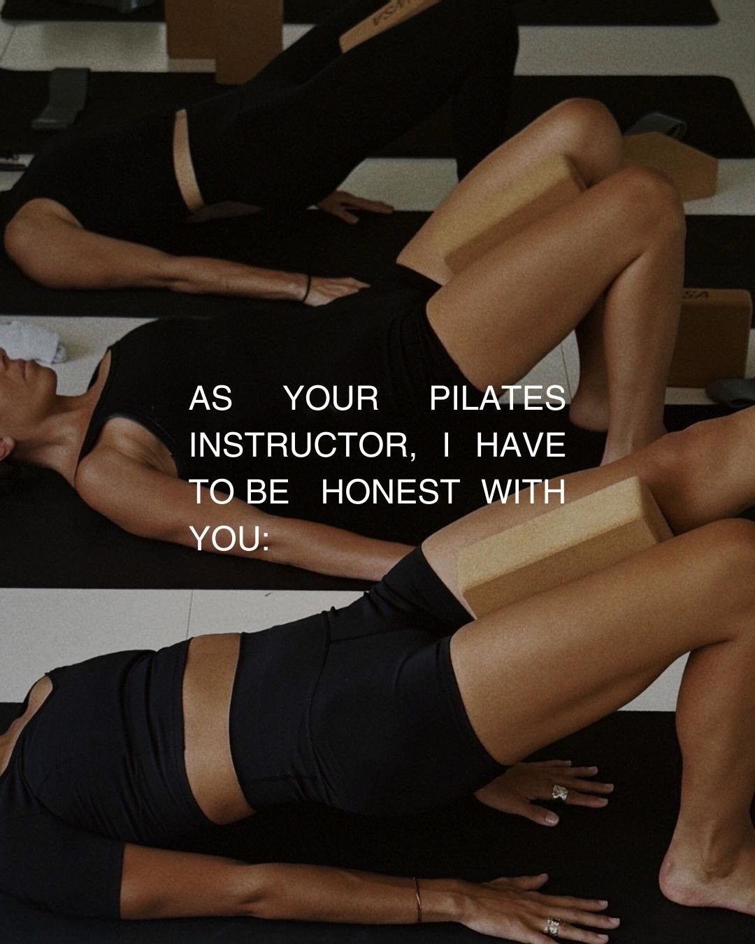 Pilates helps us move with more grace and control and precision, but the process getting there is usually anything but!

Don&rsquo;t be afraid to breathe heavily, shake, step out of a movement and back in to recalibrate, quietly curse me under your b