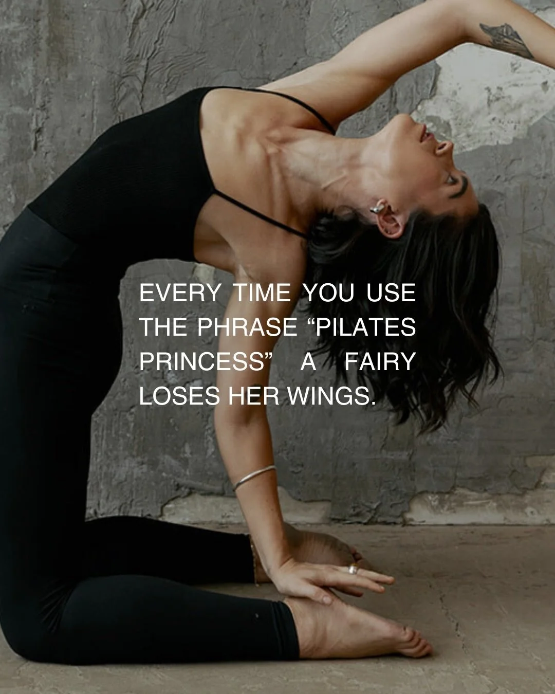 I jest, but pilates was never meant to be used solely to make one&rsquo;s appearance fit the beauty standard. 

I&rsquo;ll acquiesce that Joseph Pilates was a bodybuilder and most likely not the most body positive, enlightened white dude of the 1950s