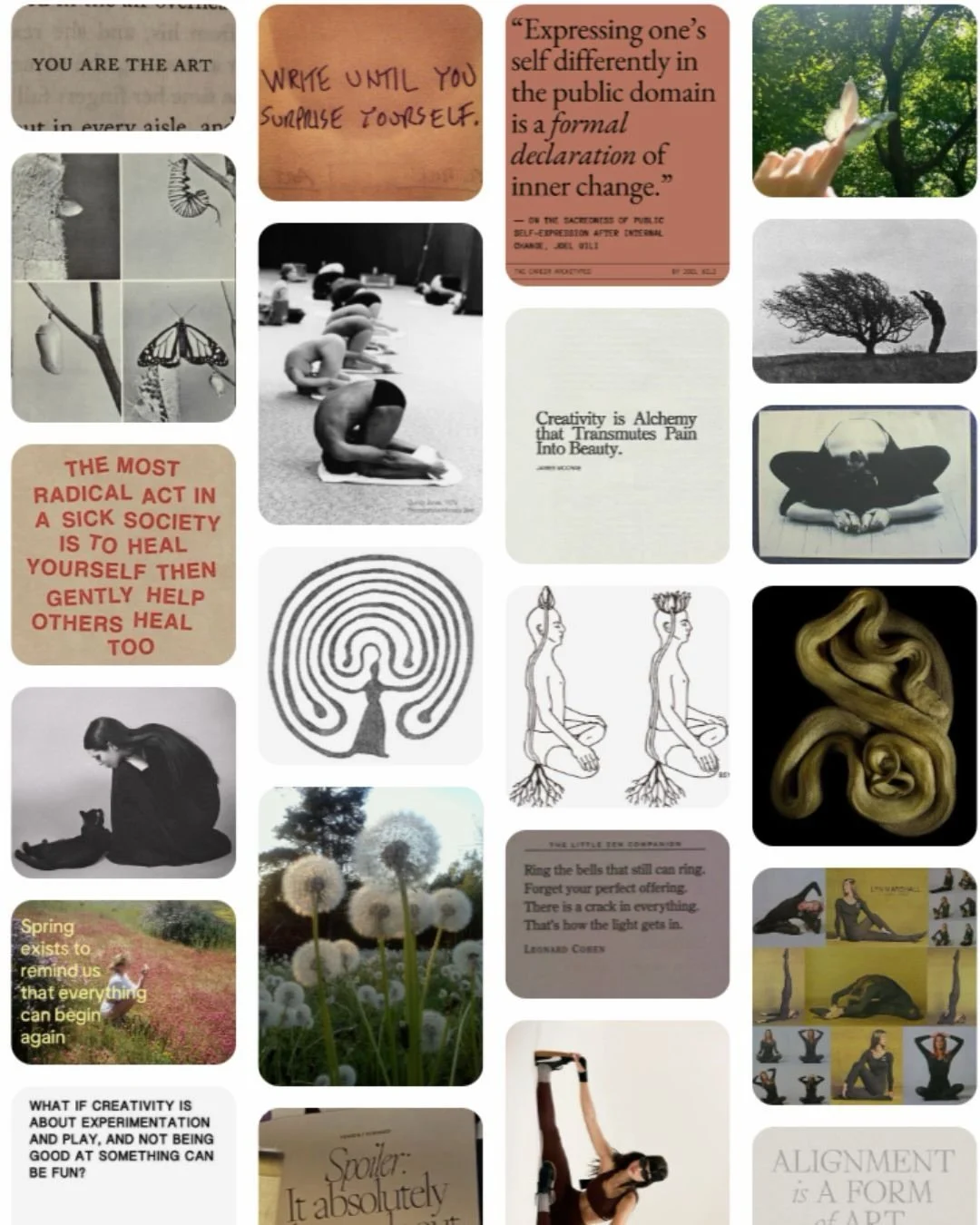 The vibes inside The Repertoire: Body-Based Creative Practices To Transmute Heartbreak &amp; Grief Into Reinvention

Early enrollment pricing until April 13th