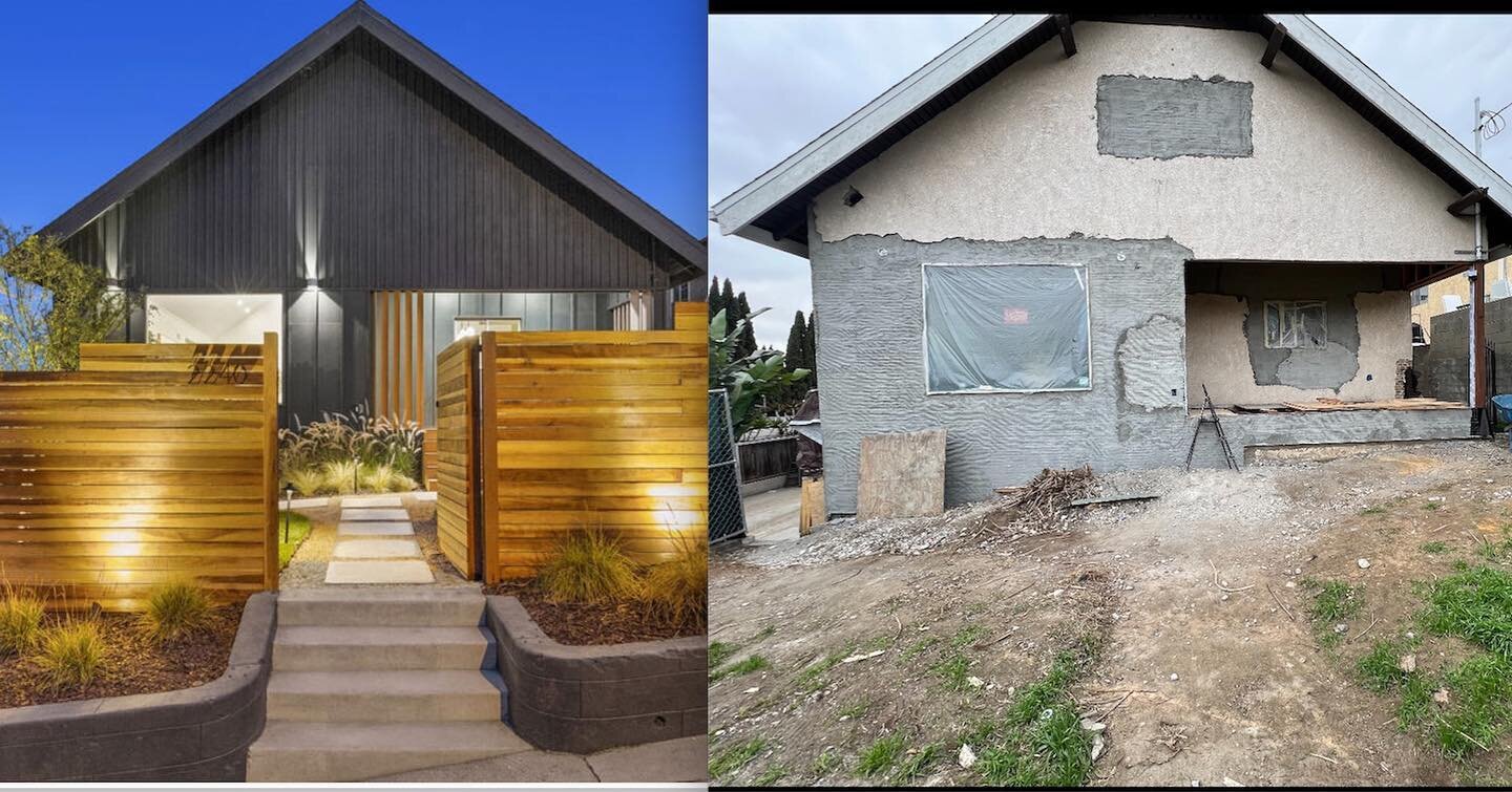 it's always exciting to see a major transformation come together and that was sorely needed for this 1910 Bungalow. Thanks to Den &amp; Dwell Estates and the PropertyBeastLA Design team for bringing this to life. #beforeandafterhomeedition #deellmaga