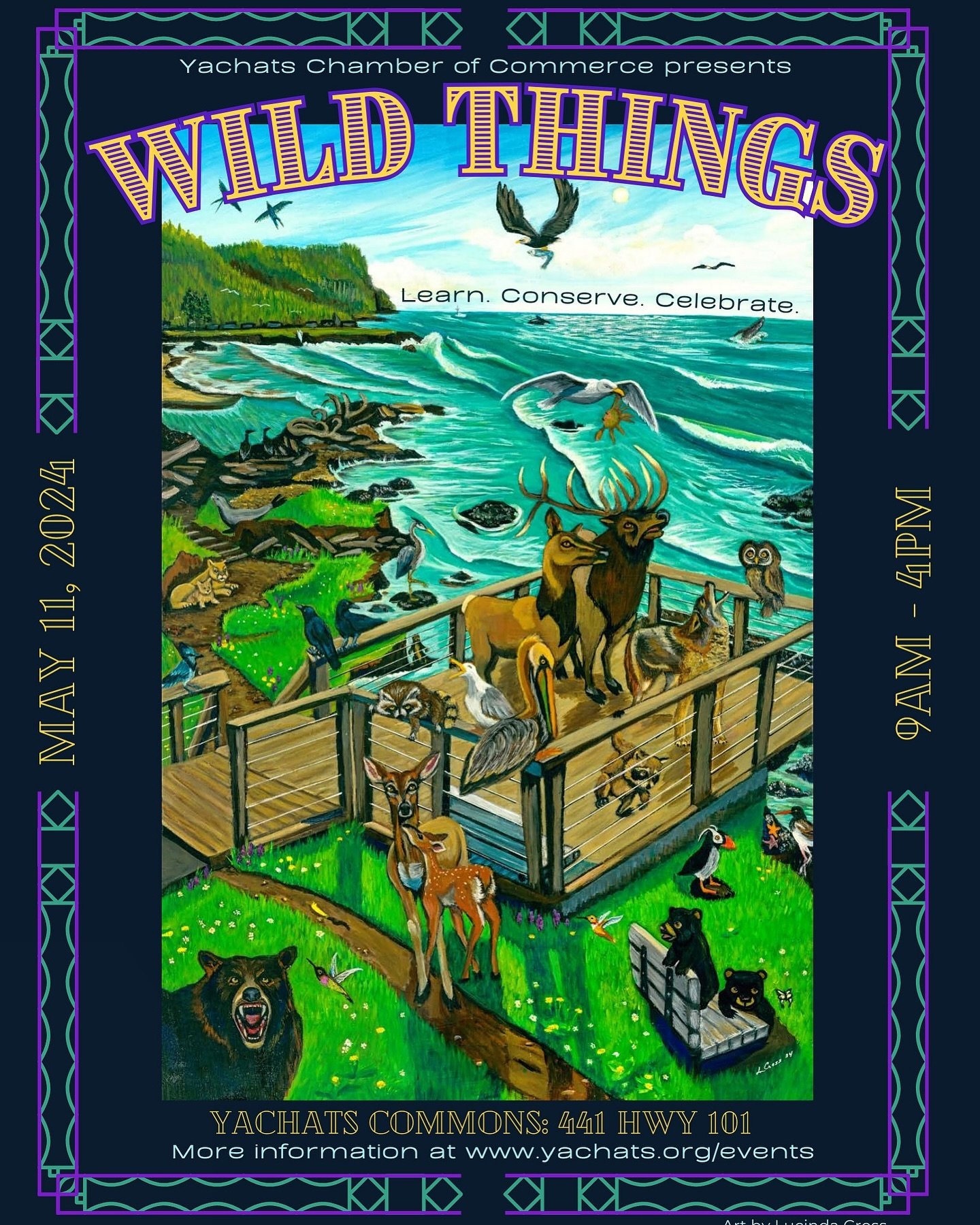 Headed to Yachats the weekend of May 11th? Join in the Wild Things and spend a day enjoying what is at the heart of Yachats! Conservation education and whimsy fun! 
Www.yachats.org/events/wild-things for more info!