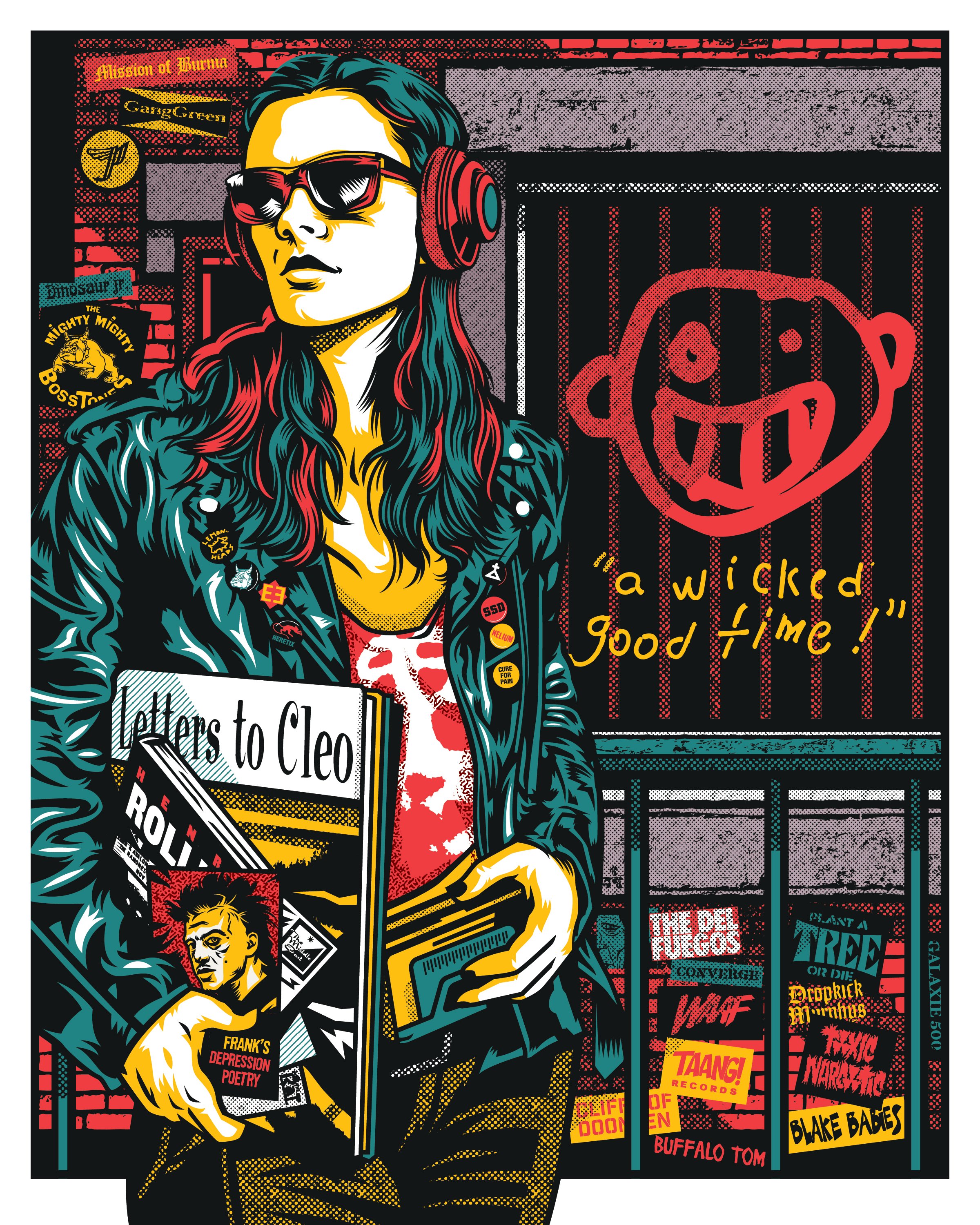 Wicked Good Times Newbury Comics Art Print