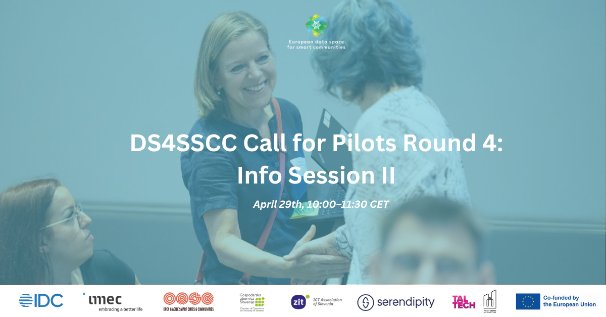 DS4SSCC Call for Pilots Round 4: Info Session II