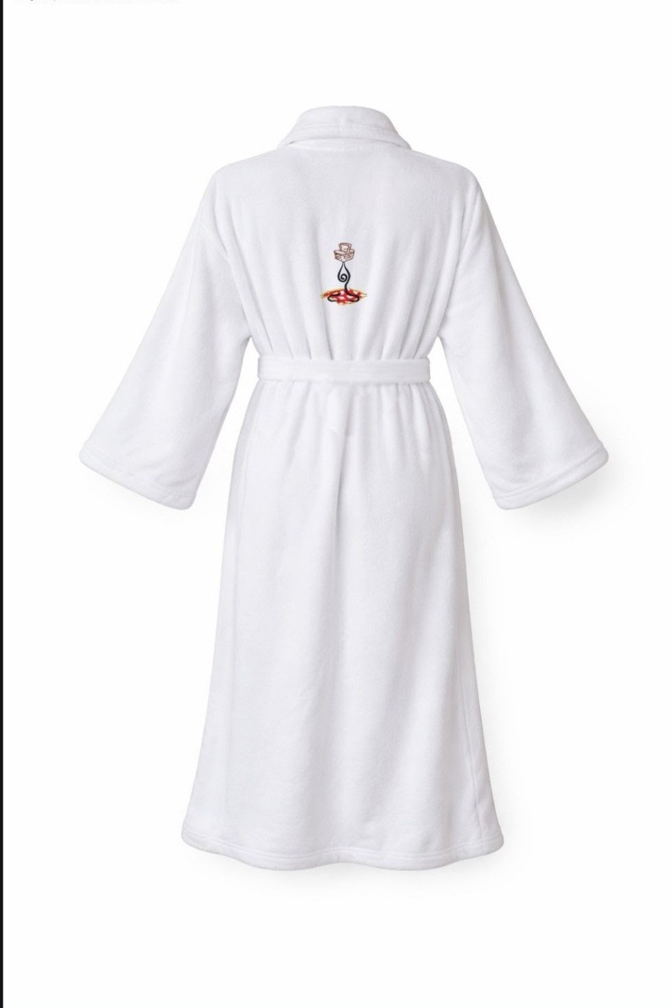 White Faux Mink Robe