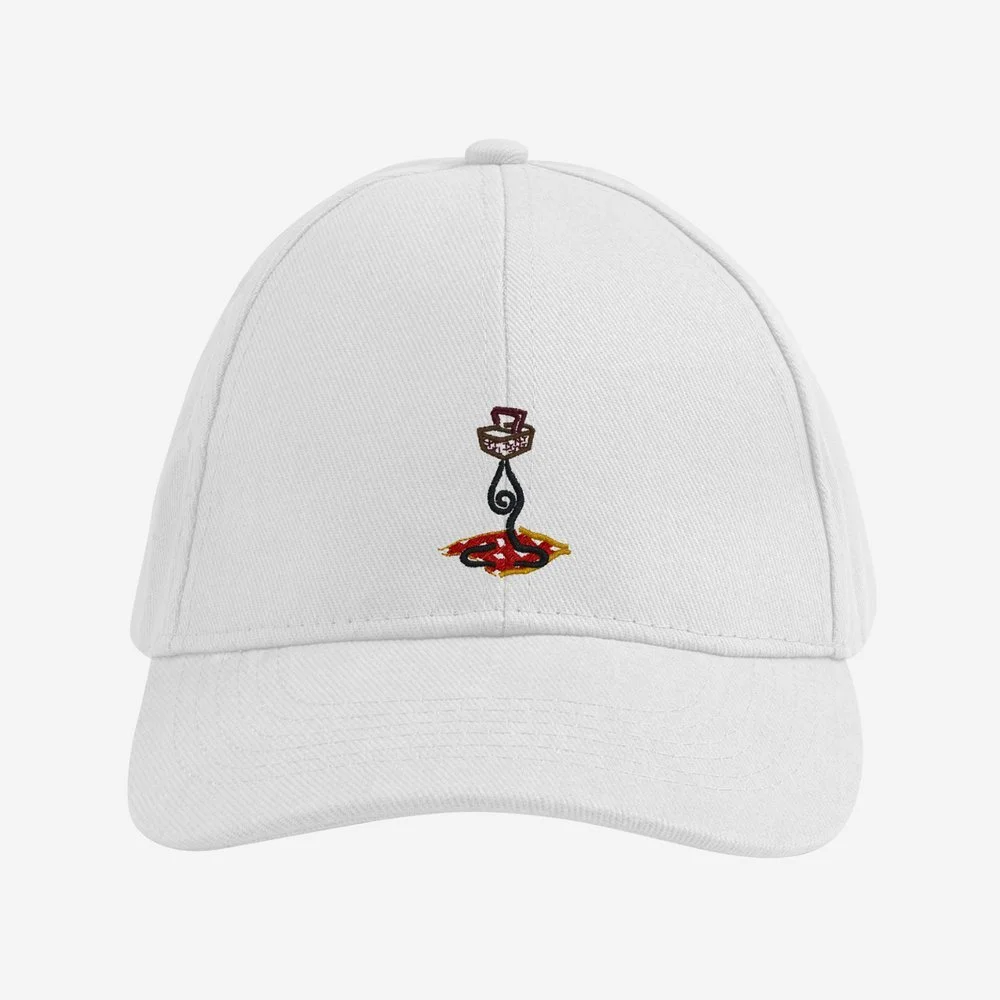 Embroidered Hat (White)